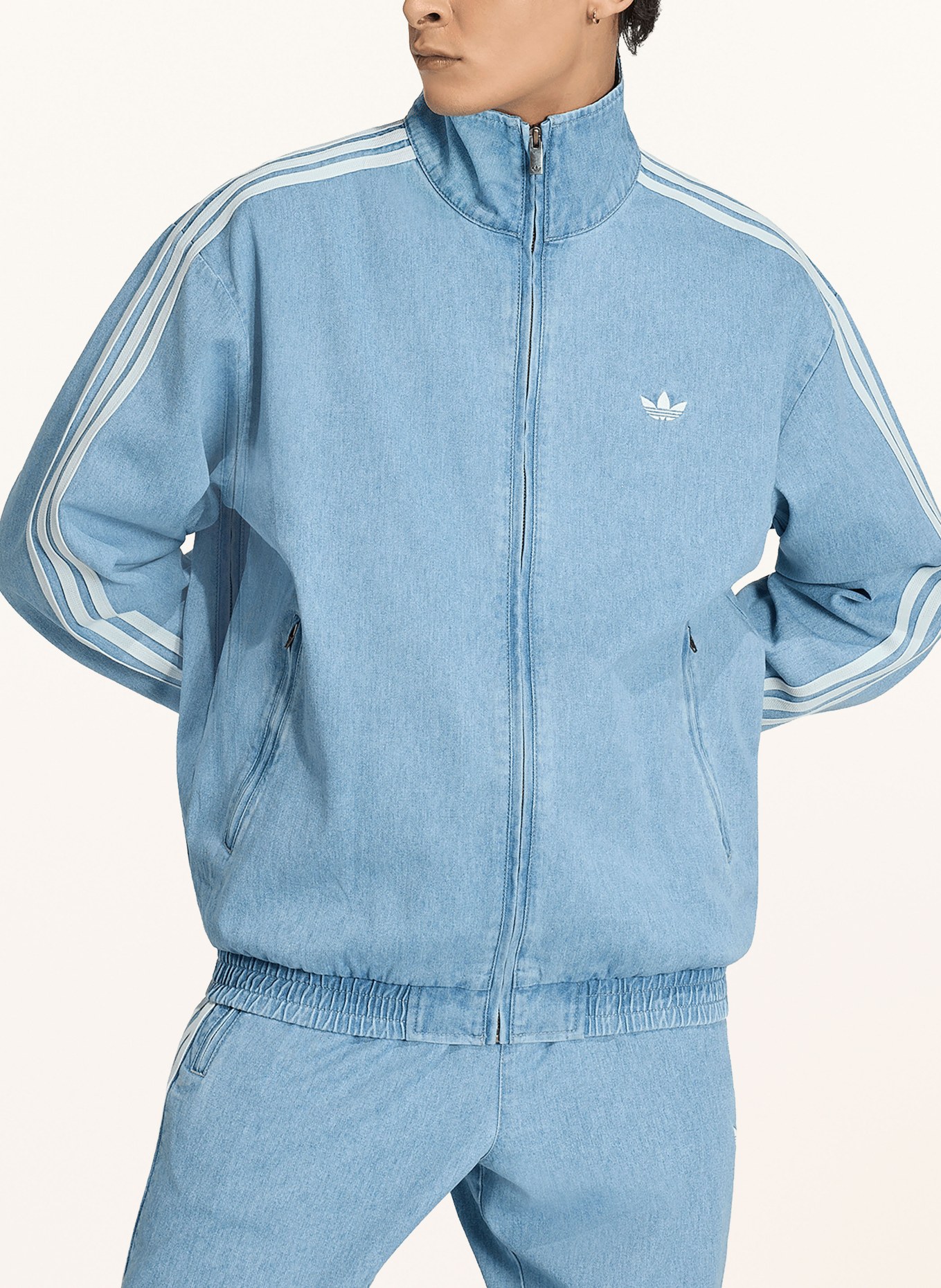 adidas Originals Jeansblouson: BLAU / WEISS
