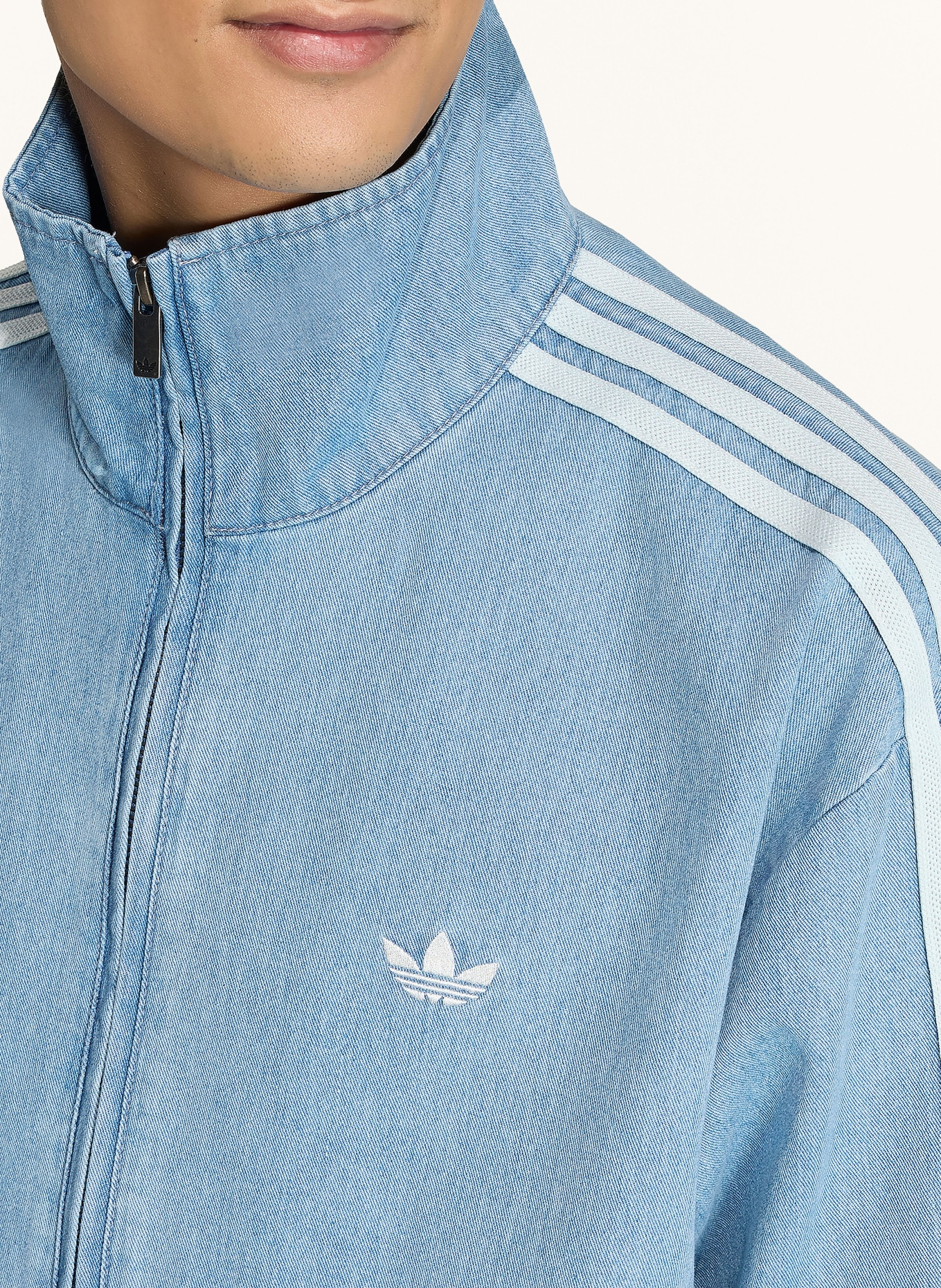 adidas Originals Jeansblouson: BLAU / WEISS
