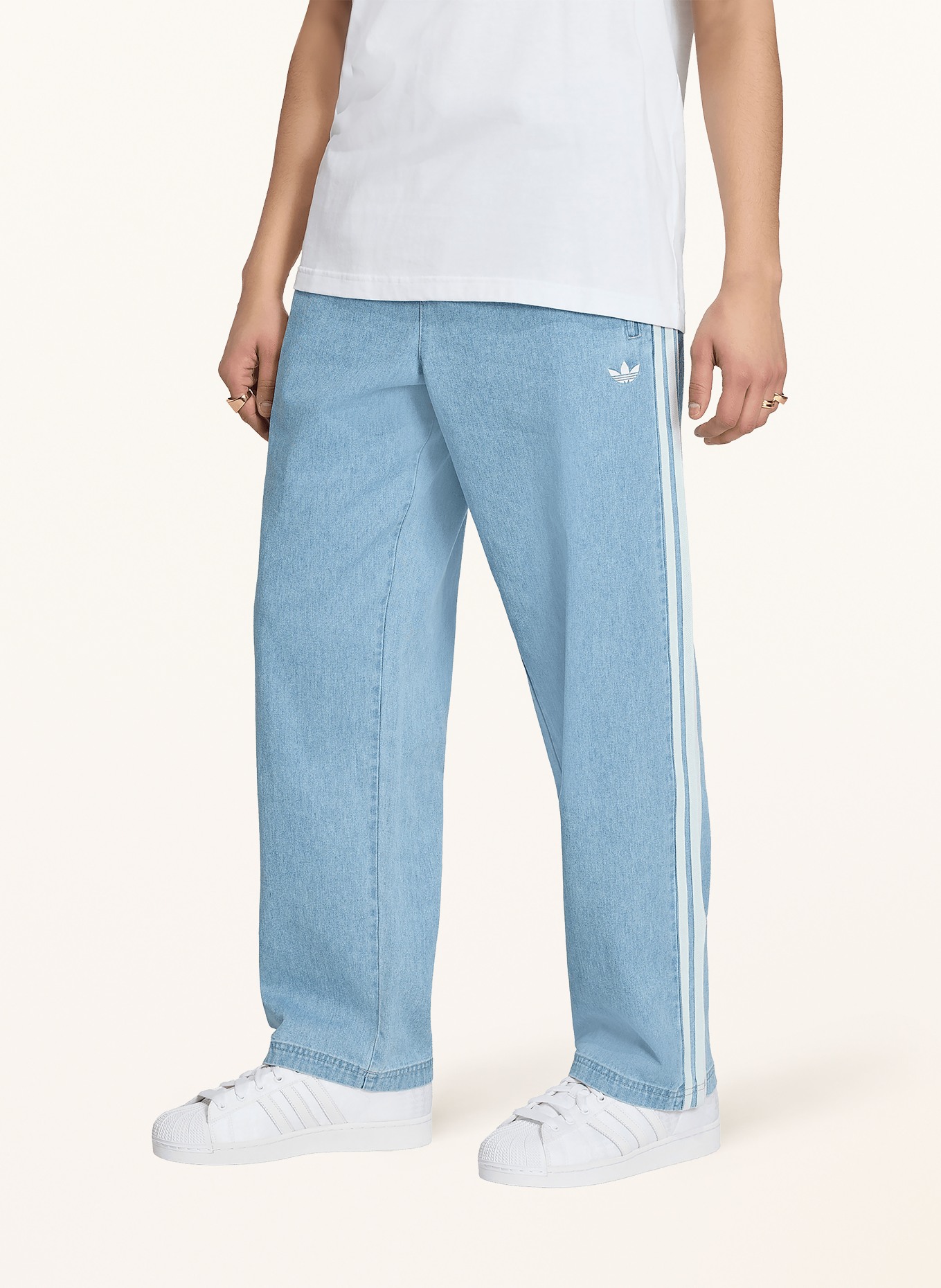 adidas Originals Jean DENIM FIREBIRD coupe classique: LTBLUE