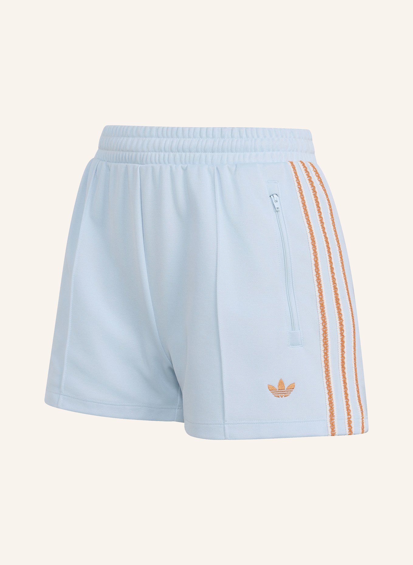 adidas Originals Shorts ADIDAS ORIGINALS SUMMER GLOW: HELLBLAU / BRAUN / WEISS