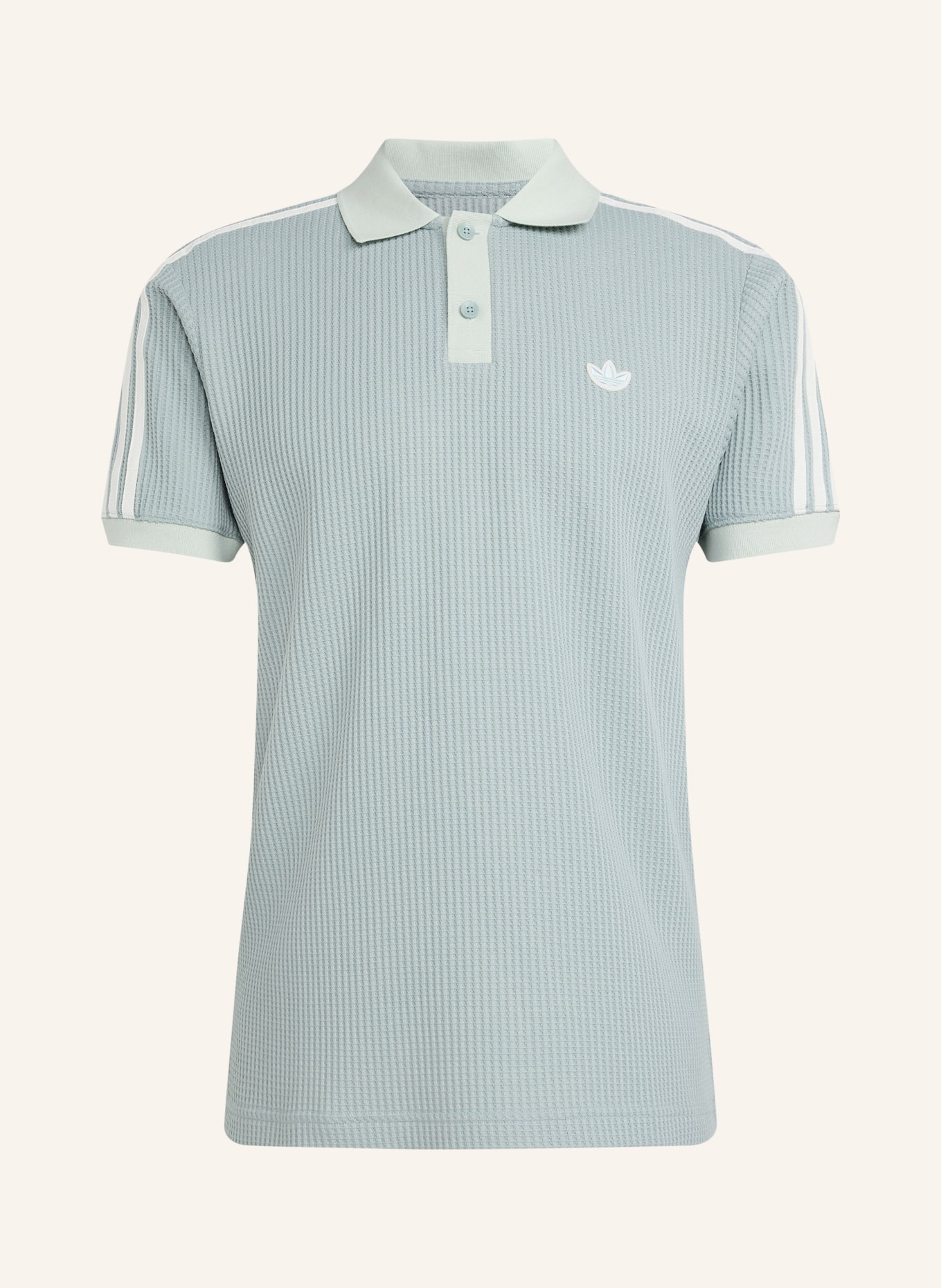 adidas Originals Piqué-Poloshirt WAFFLE KNIT: MINT / CREME