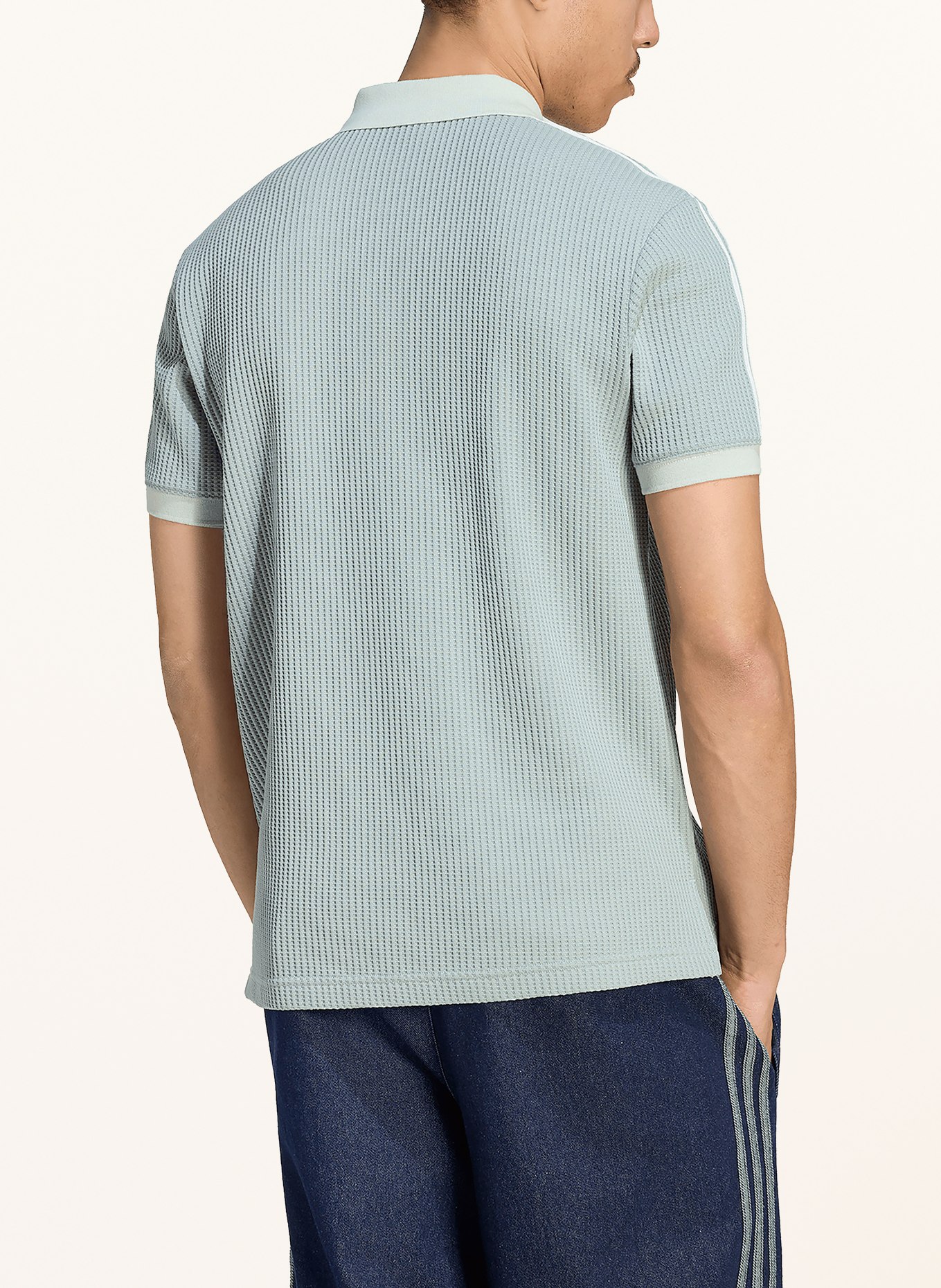adidas Originals Piqué-Poloshirt WAFFLE KNIT: MINT / CREME