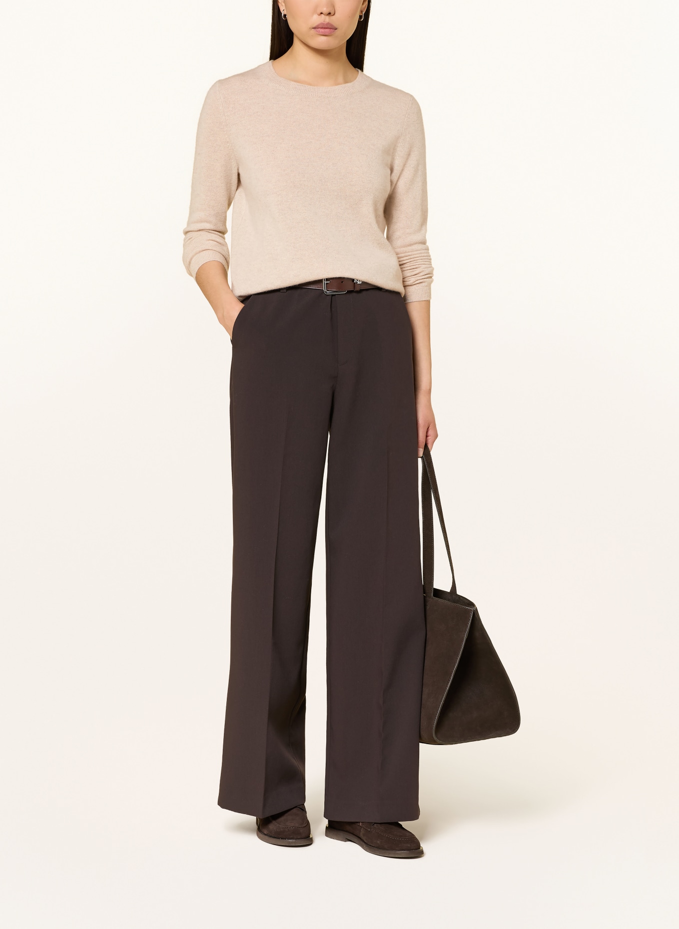 darling harbour Cashmere sweater: pebble melange