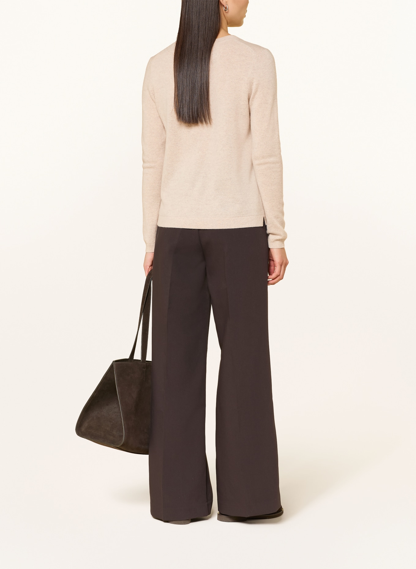 darling harbour Cashmere sweater: pebble melange