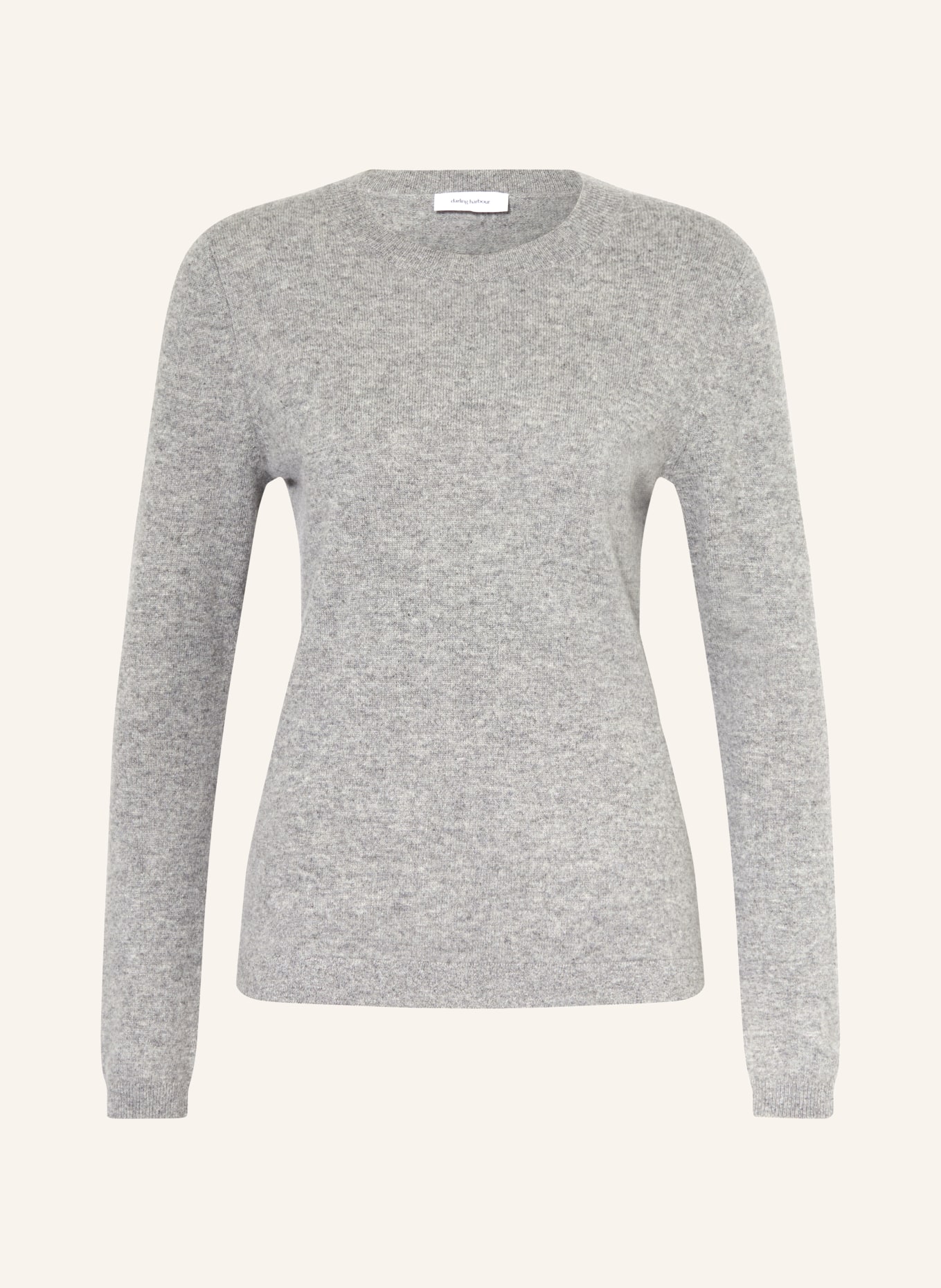 darling harbour Cashmere-Pullover: GREY MELANGE