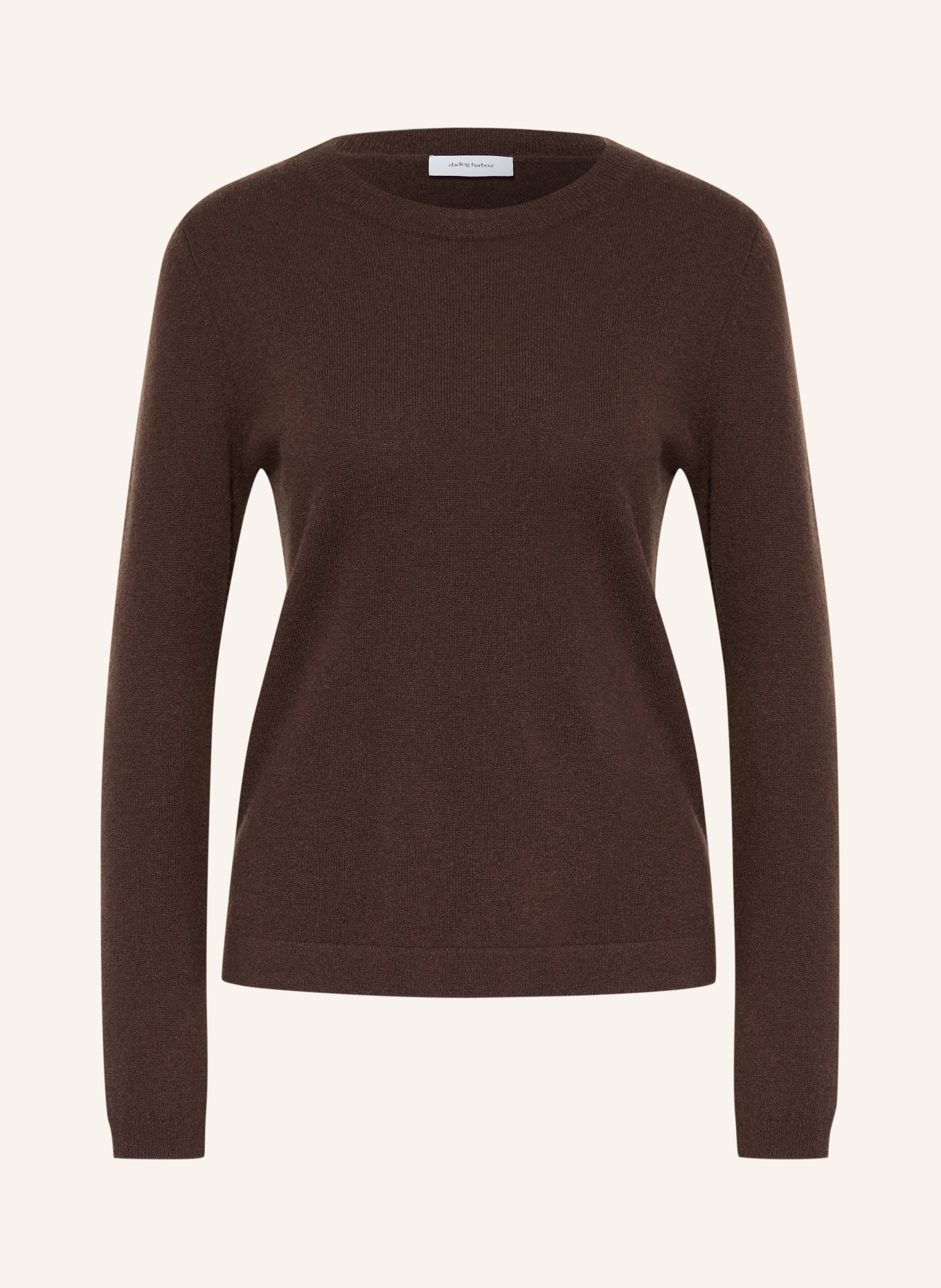 darling harbour Cashmere sweater: DARK BROWN