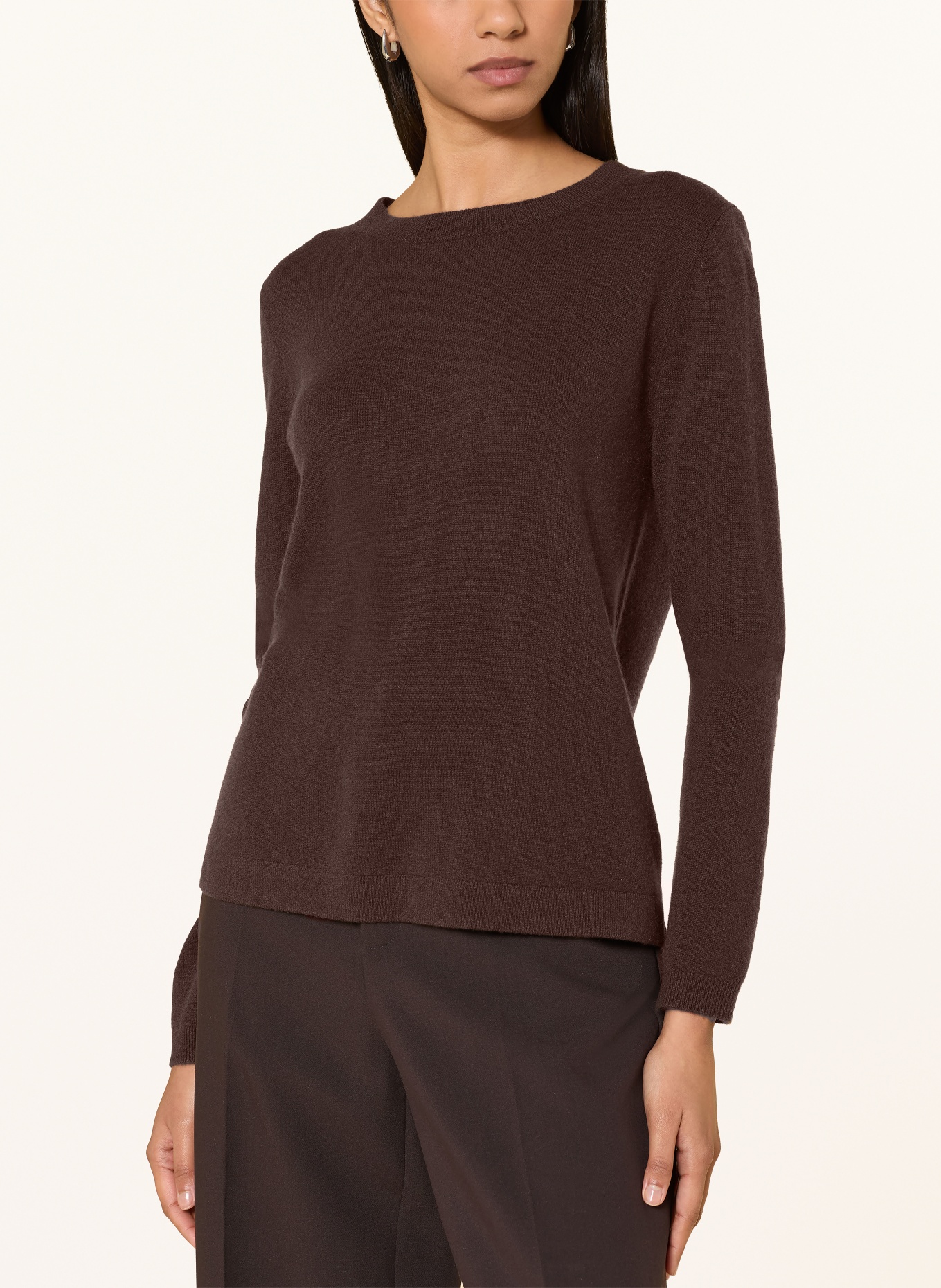 darling harbour Cashmere sweater: DARK BROWN