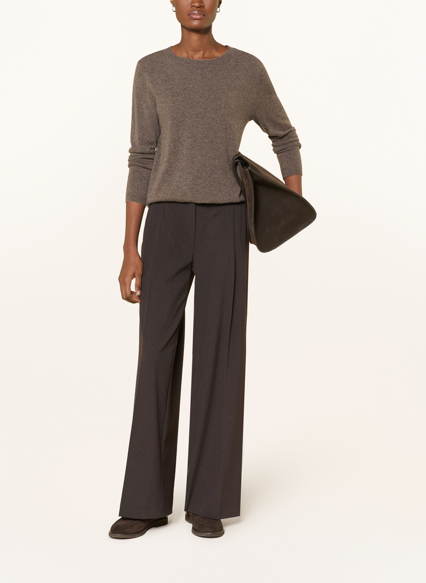 darling harbour Cashmere sweater: truffle melange
