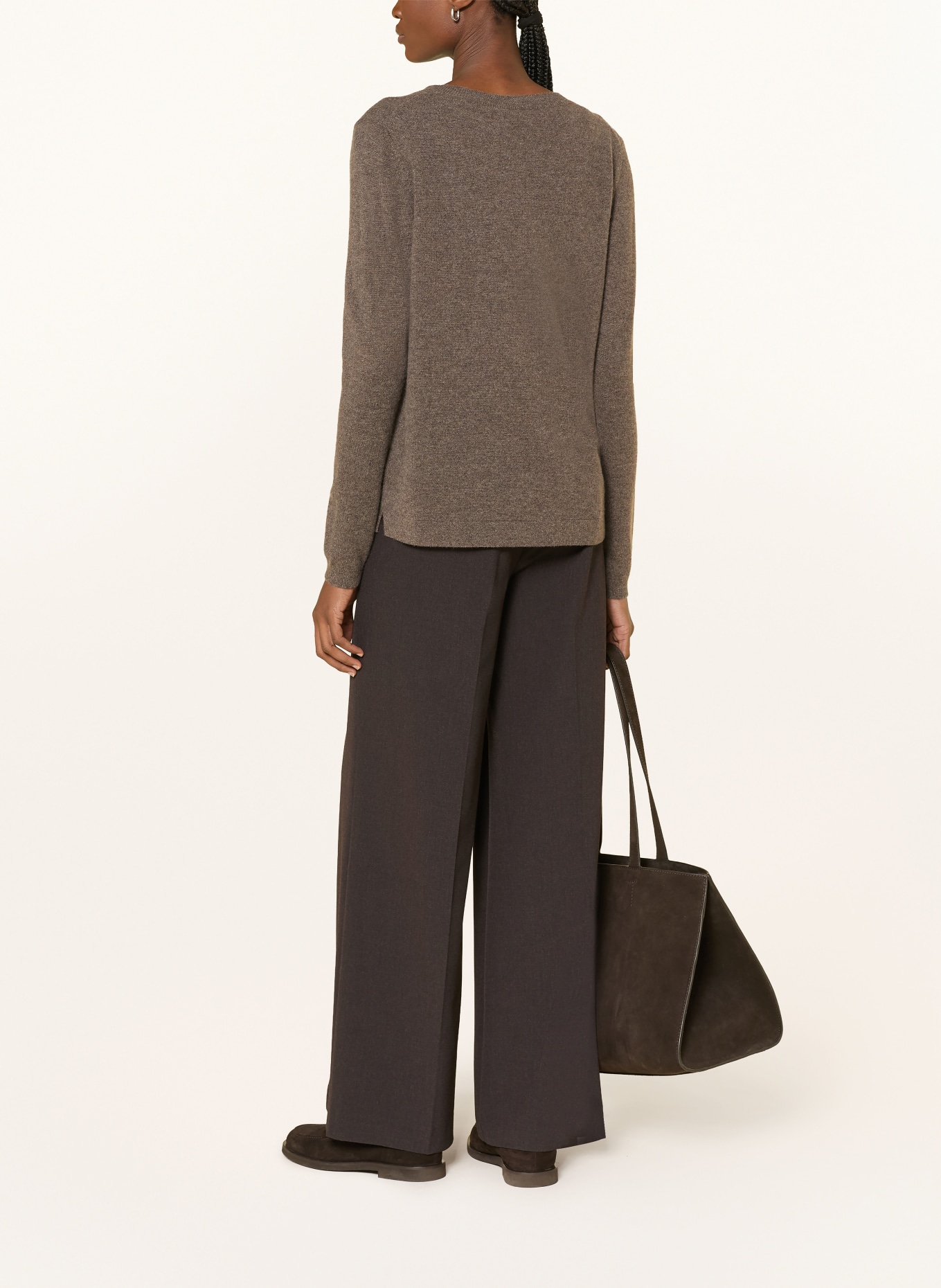 darling harbour Cashmere sweater: truffle melange
