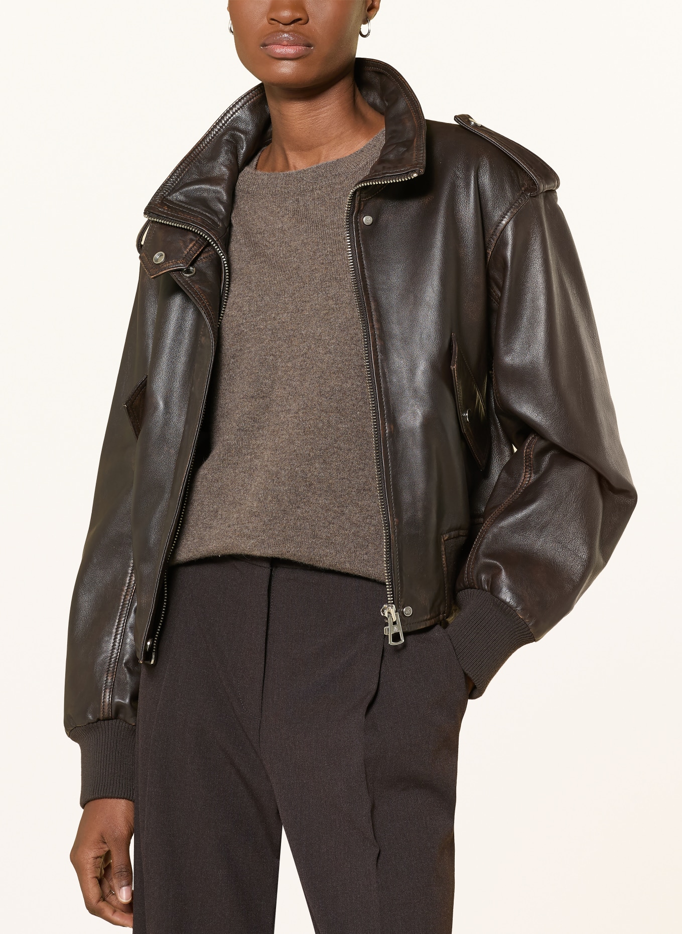 darling harbour Cashmere sweater: truffle melange