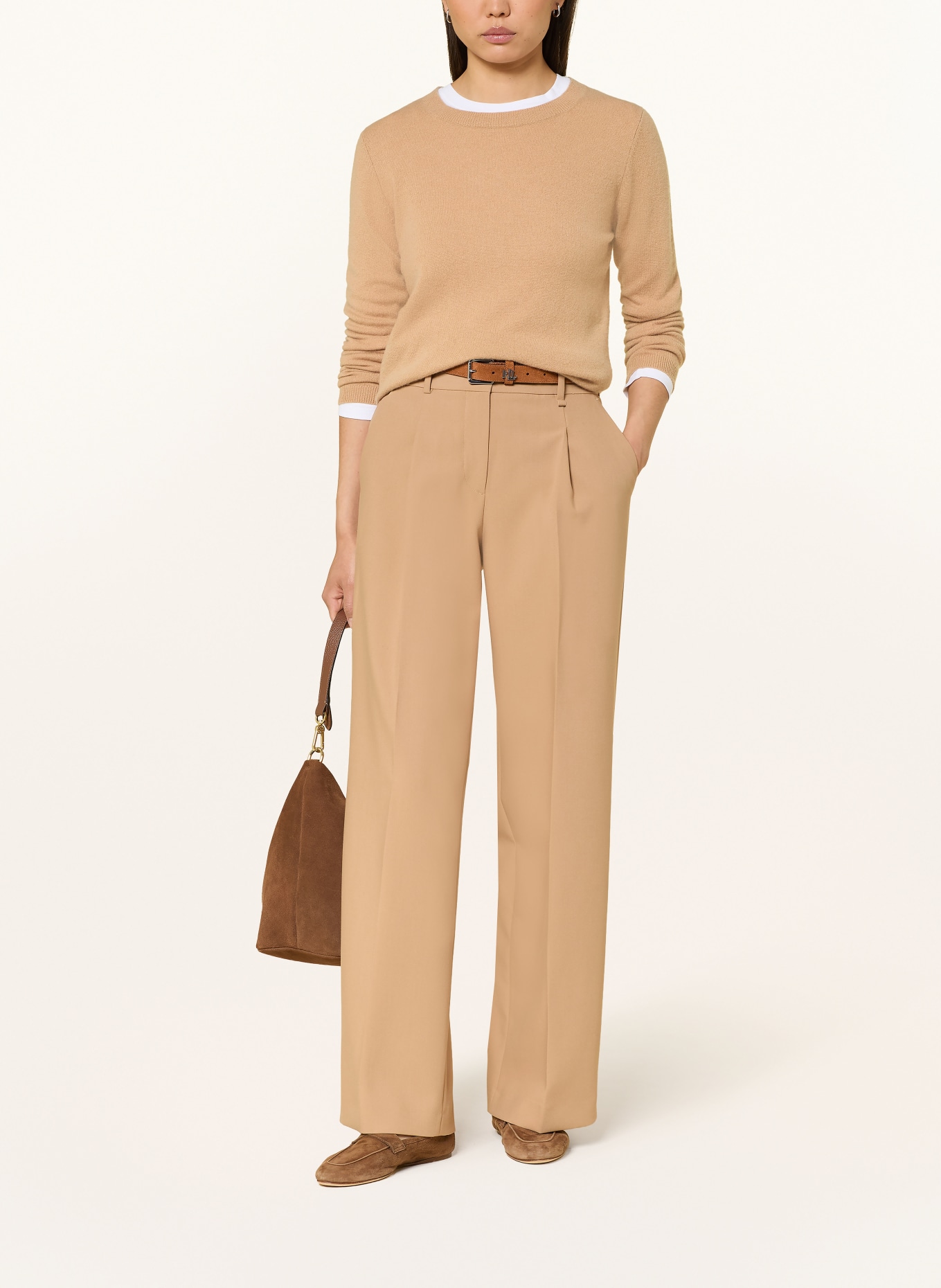 darling harbour Cashmere sweater: CAMEL