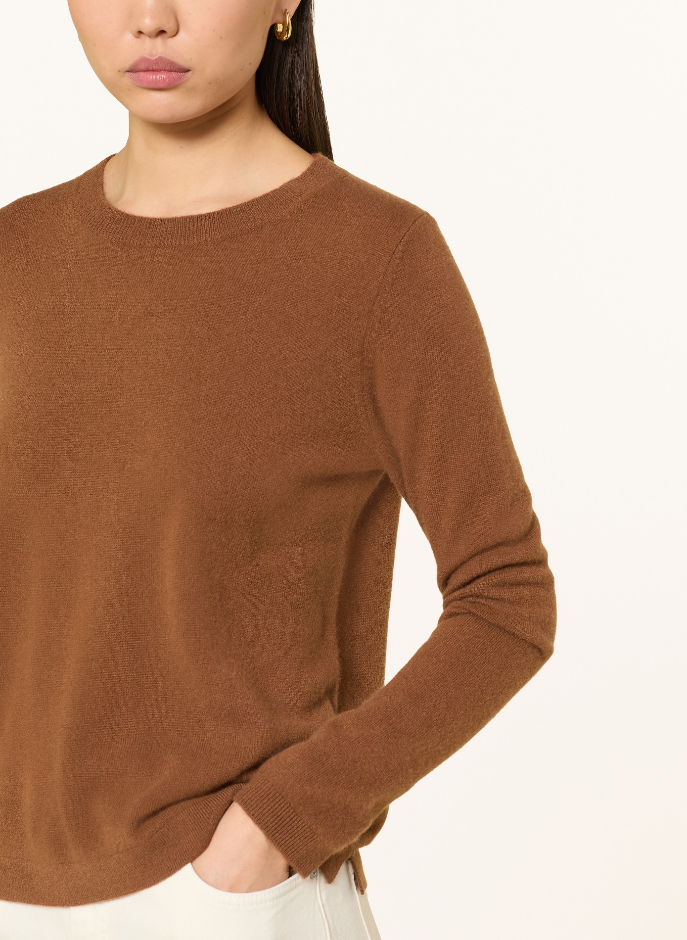darling harbour Cashmere sweater: TOFFEE
