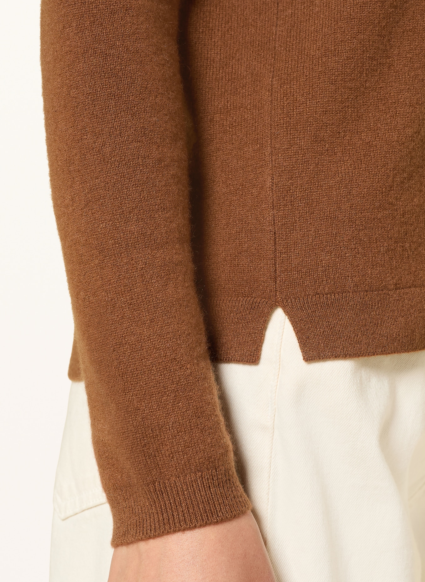 darling harbour Cashmere sweater: TOFFEE
