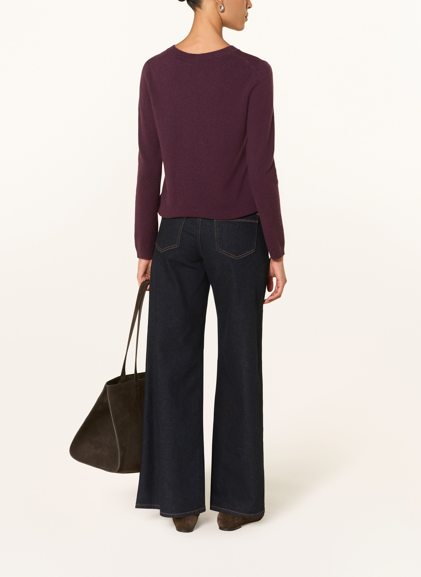 darling harbour Cashmere sweater: PLUM
