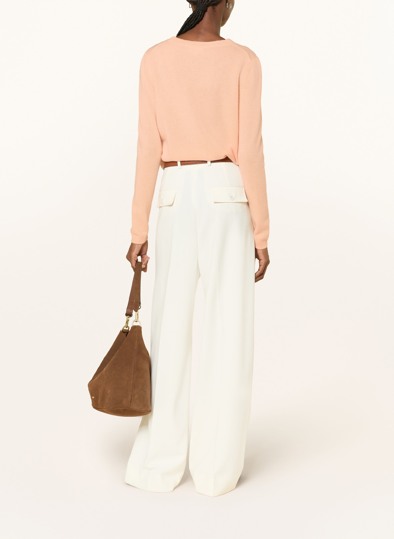 darling harbour Cashmere-Pullover: light apricot