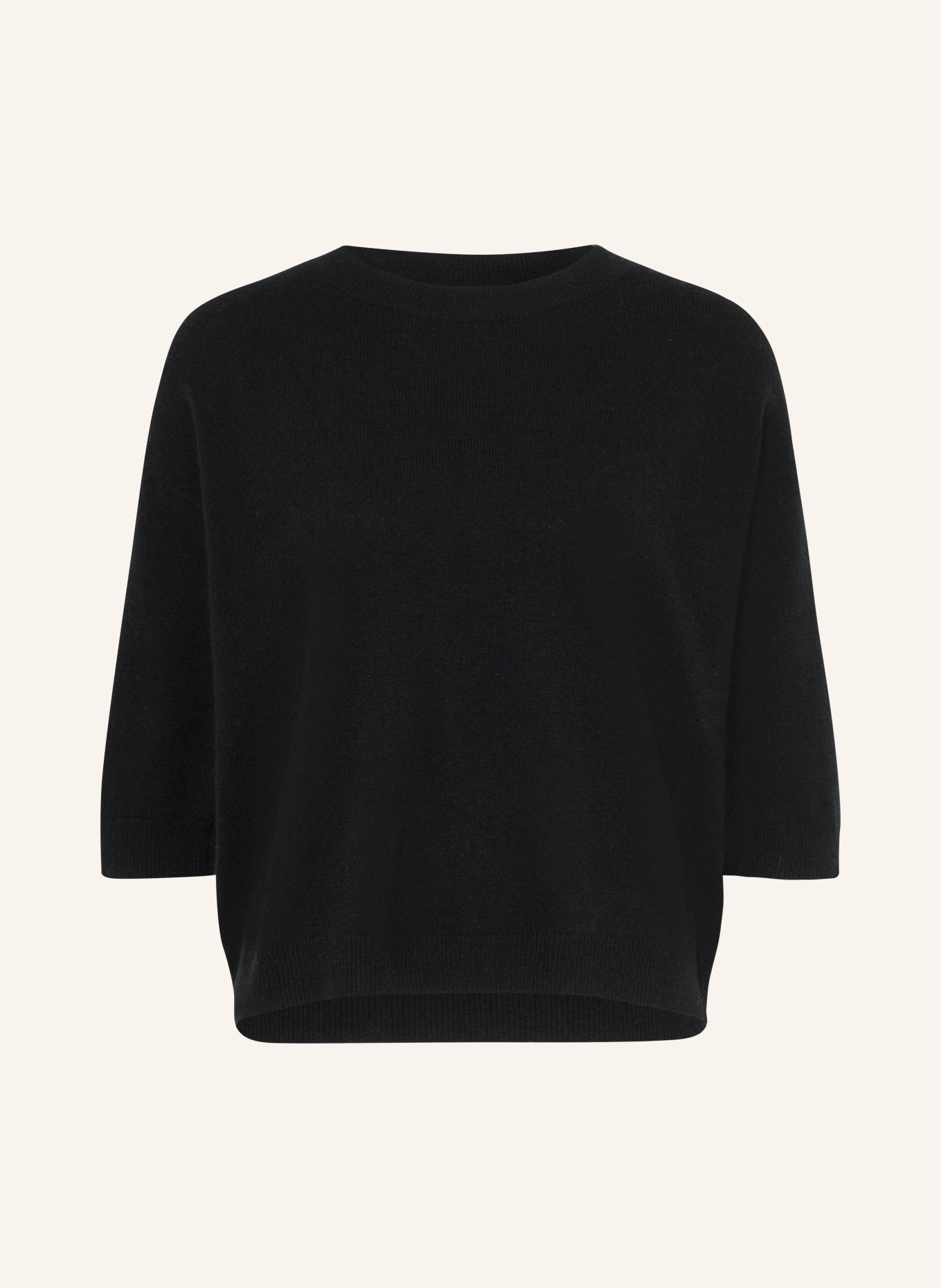darling harbour Cashmere-Pullover mit 3/4-Arm: BLACK