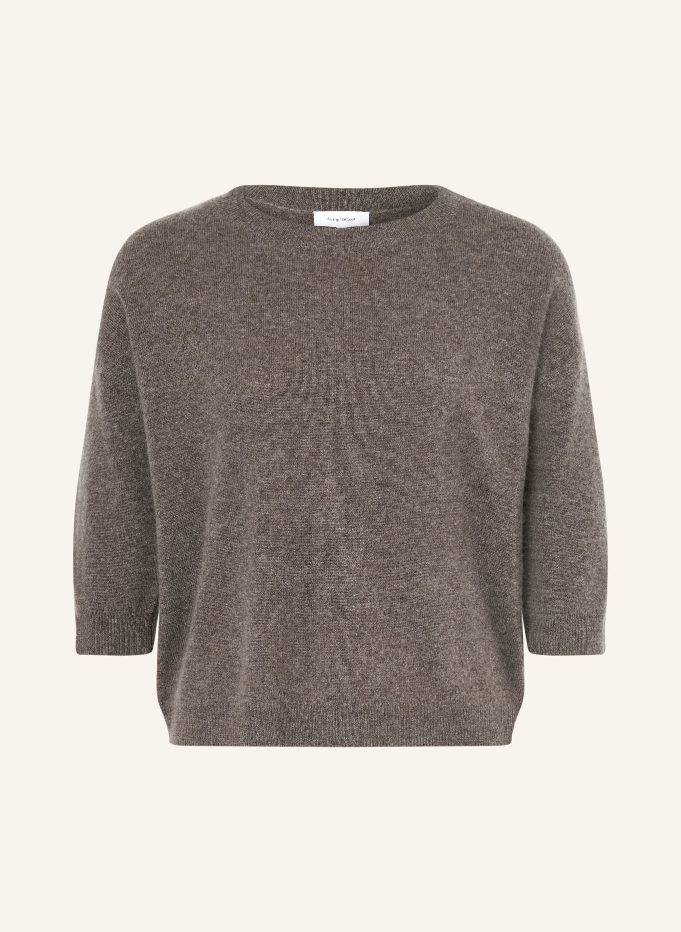 darling harbour Cashmere-Pullover mit 3/4-Arm: truffle melange
