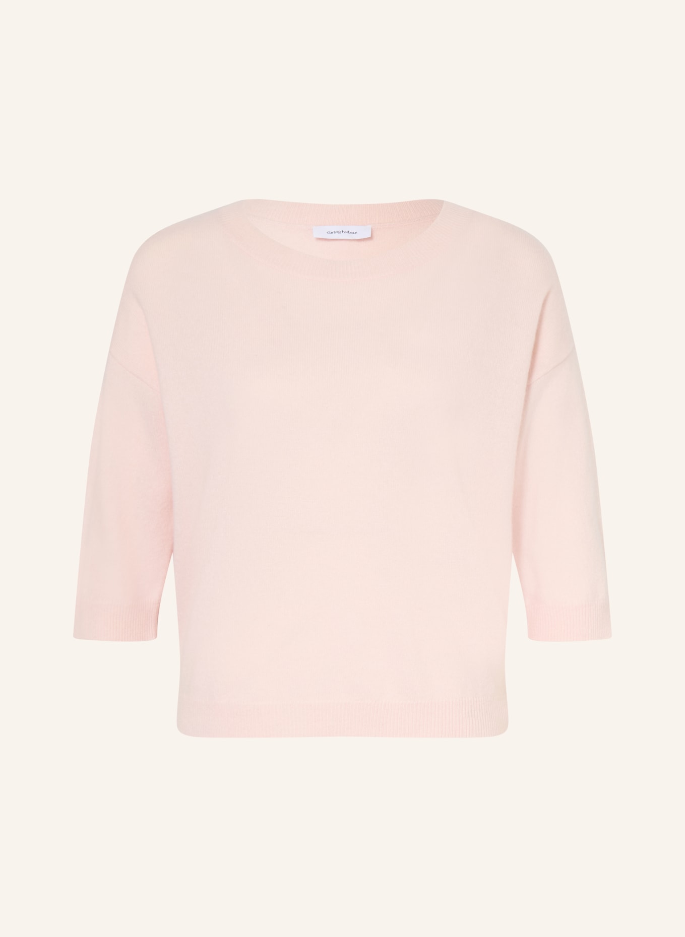 darling harbour Cashmere sweater with 3/4 sleeves: ROSE