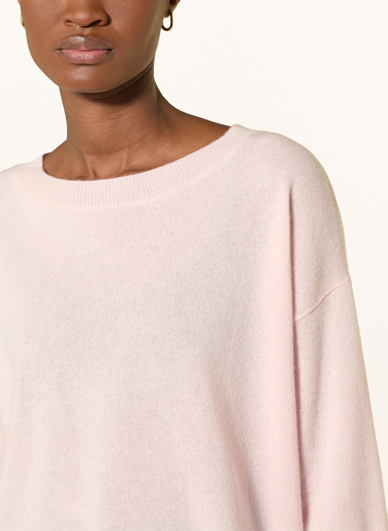 darling harbour Cashmere sweater with 3/4 sleeves: ROSE