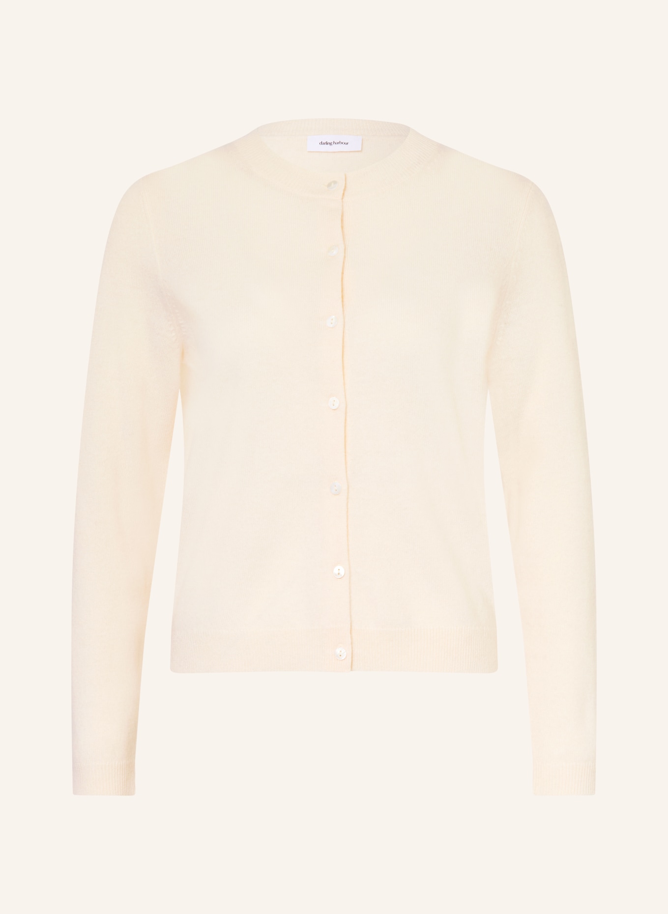 darling harbour Strikjakke i kashmir: CREME