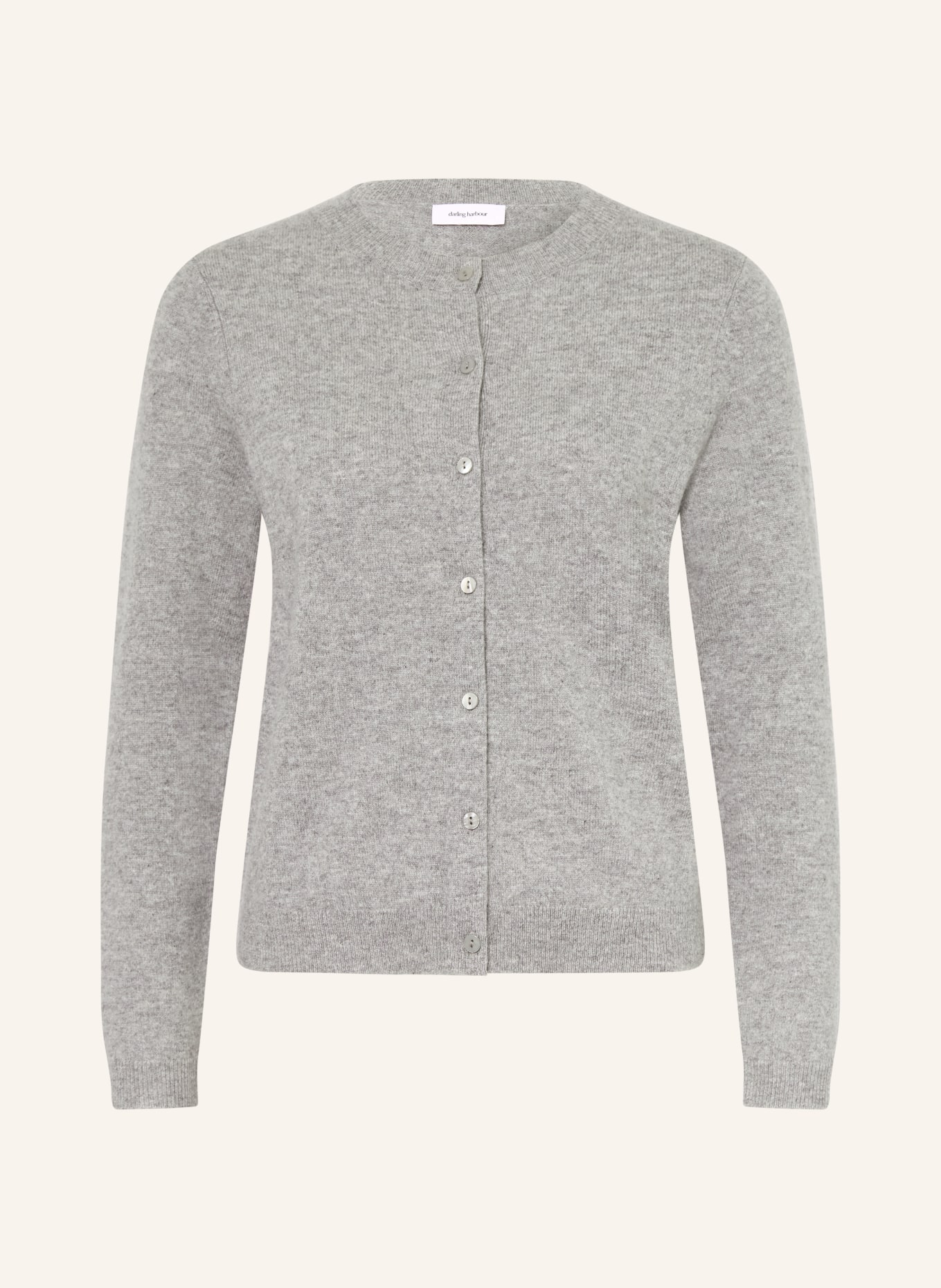 darling harbour Cashmere cardigan: GREY MELANGE