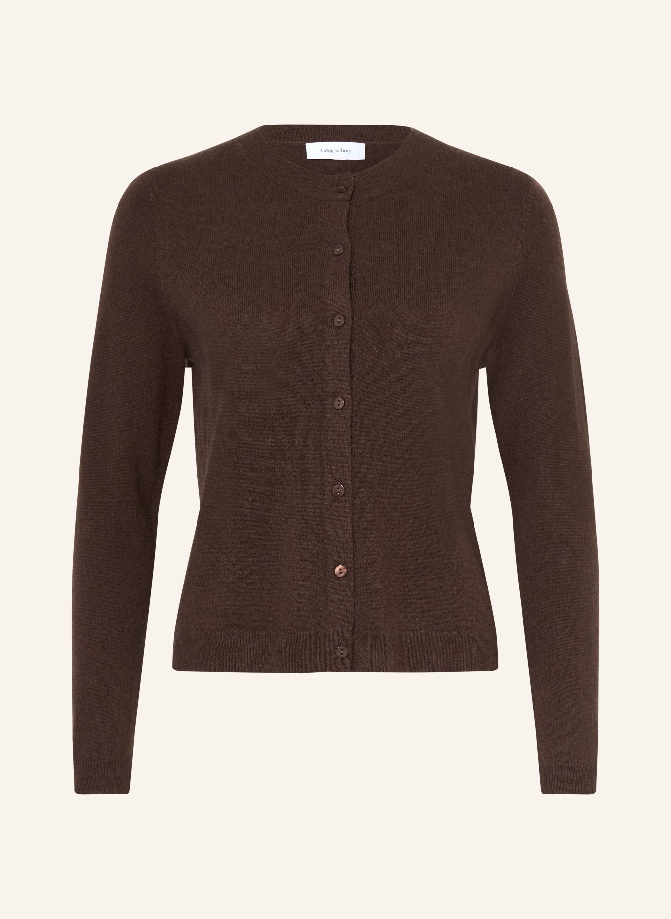 darling harbour Cardigan din cașmir: DARK BROWN
