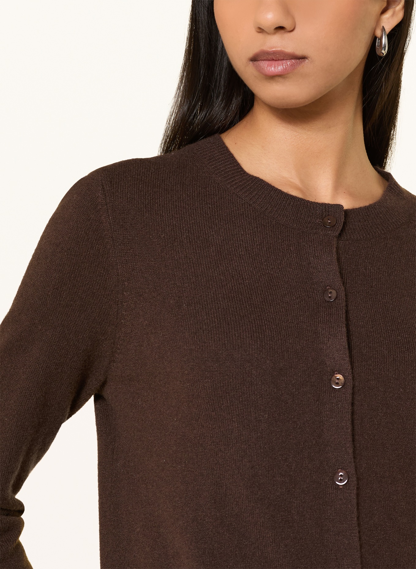 darling harbour Cardigan din cașmir: DARK BROWN