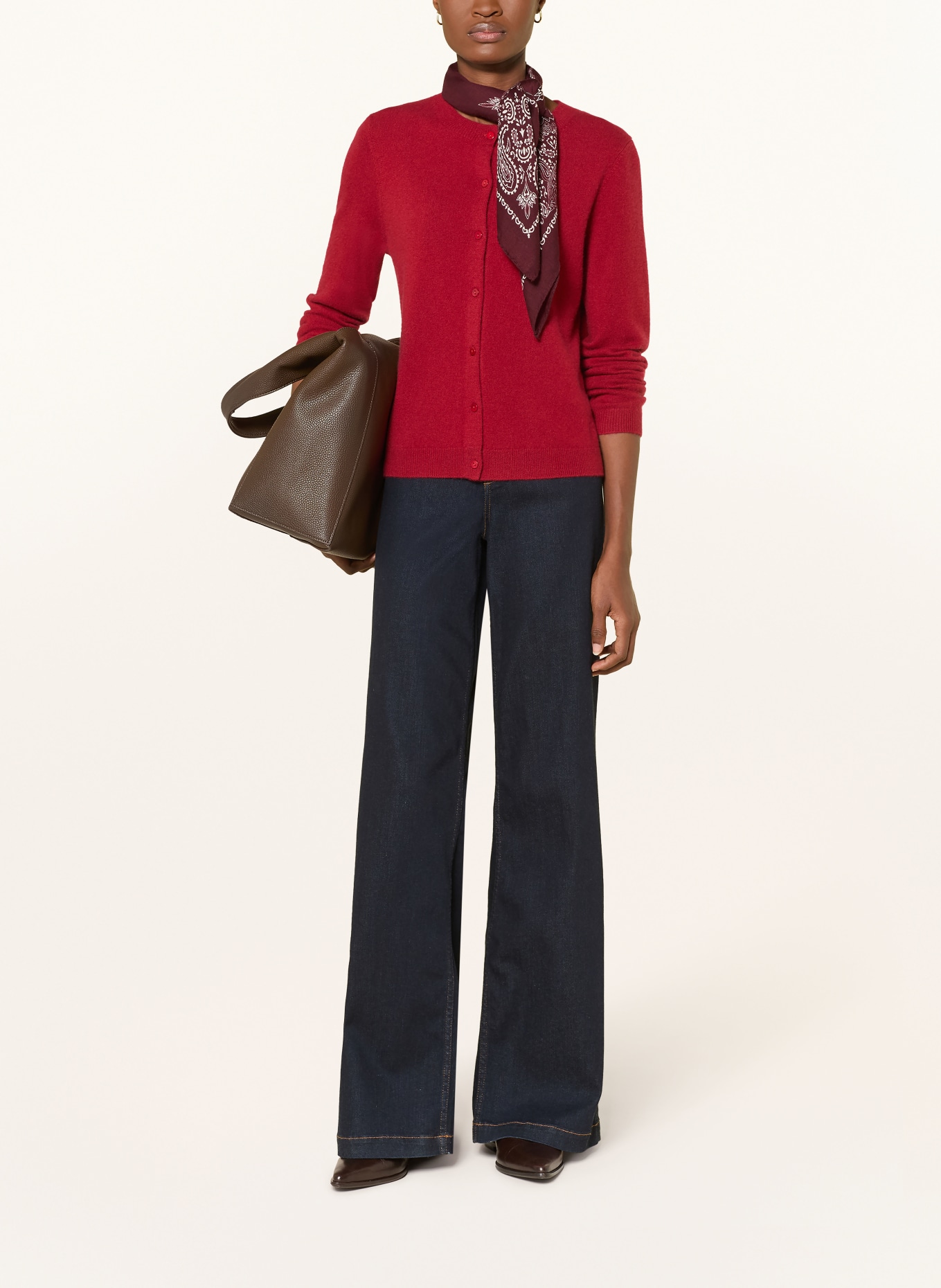 darling harbour Cardigan din cașmir: BRICK RED