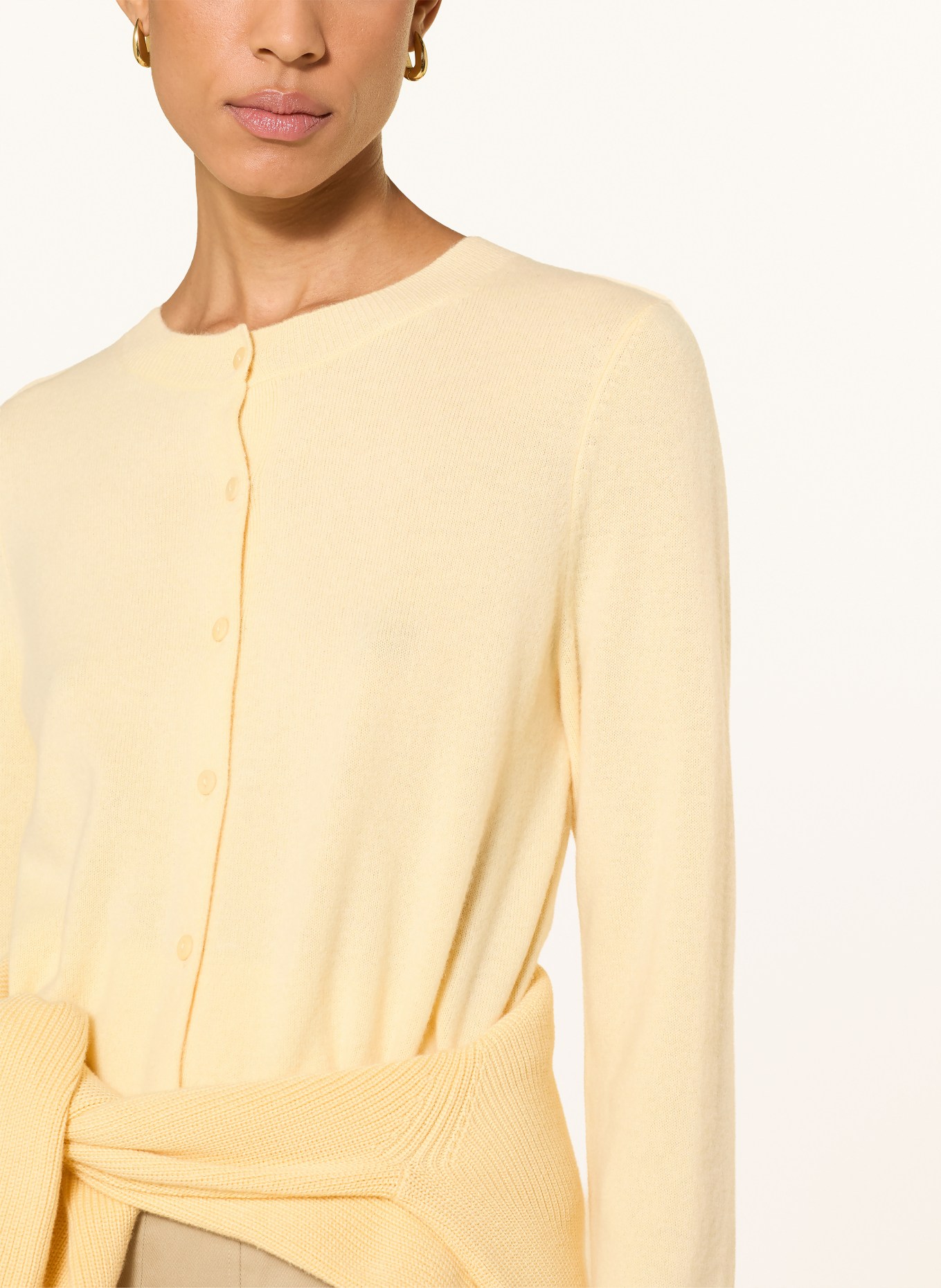 darling harbour Cashmere cardigan: VANILLA