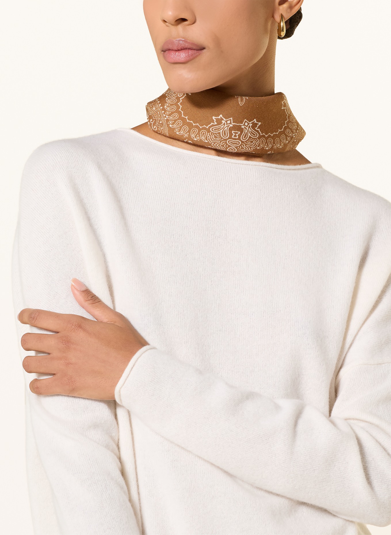 darling harbour Cashmere sweater: CREME