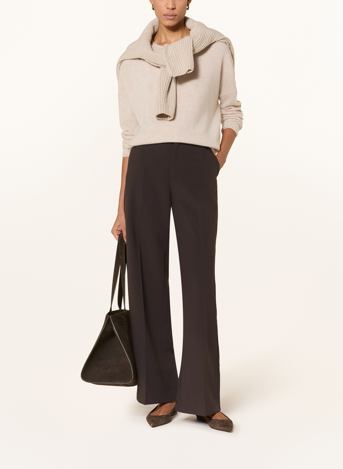 darling harbour Cashmere sweater: pebble melange