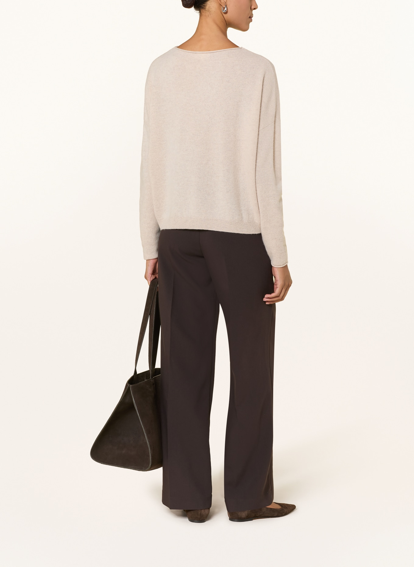 darling harbour Cashmere sweater: pebble melange