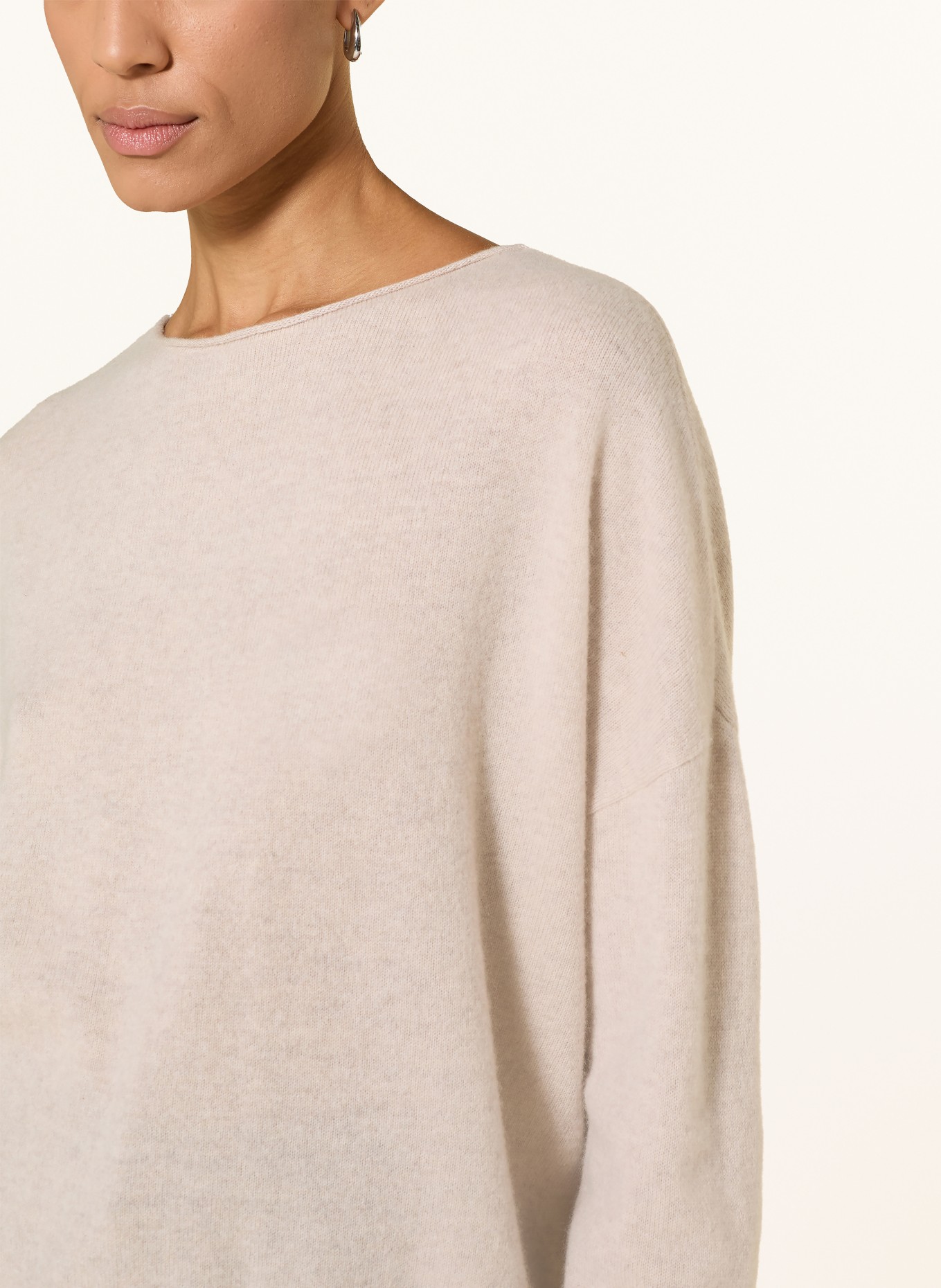 darling harbour Cashmere sweater: pebble melange
