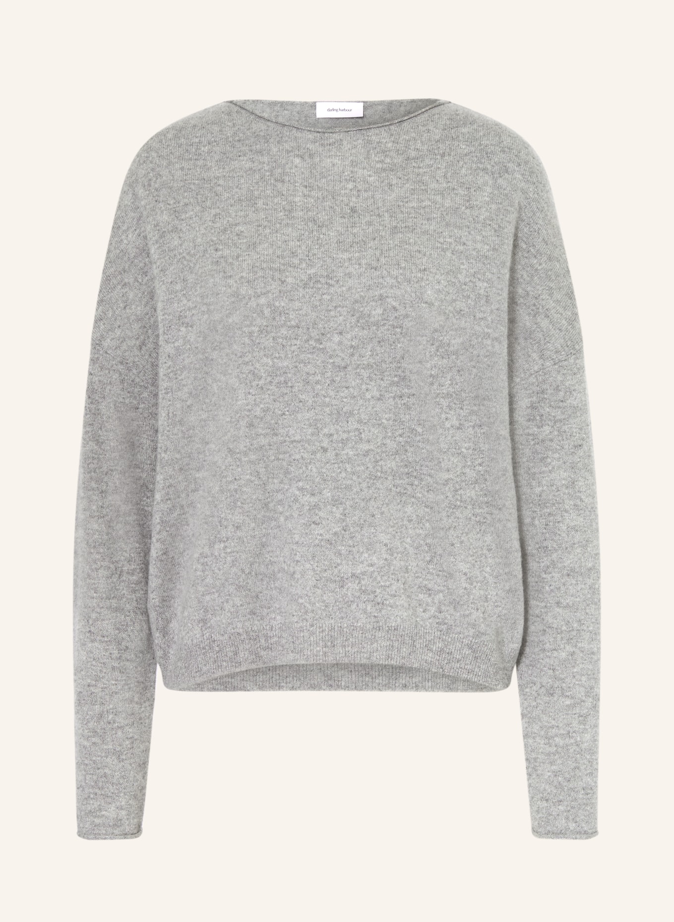 darling harbour Kasjmiertrui: GREY MELANGE