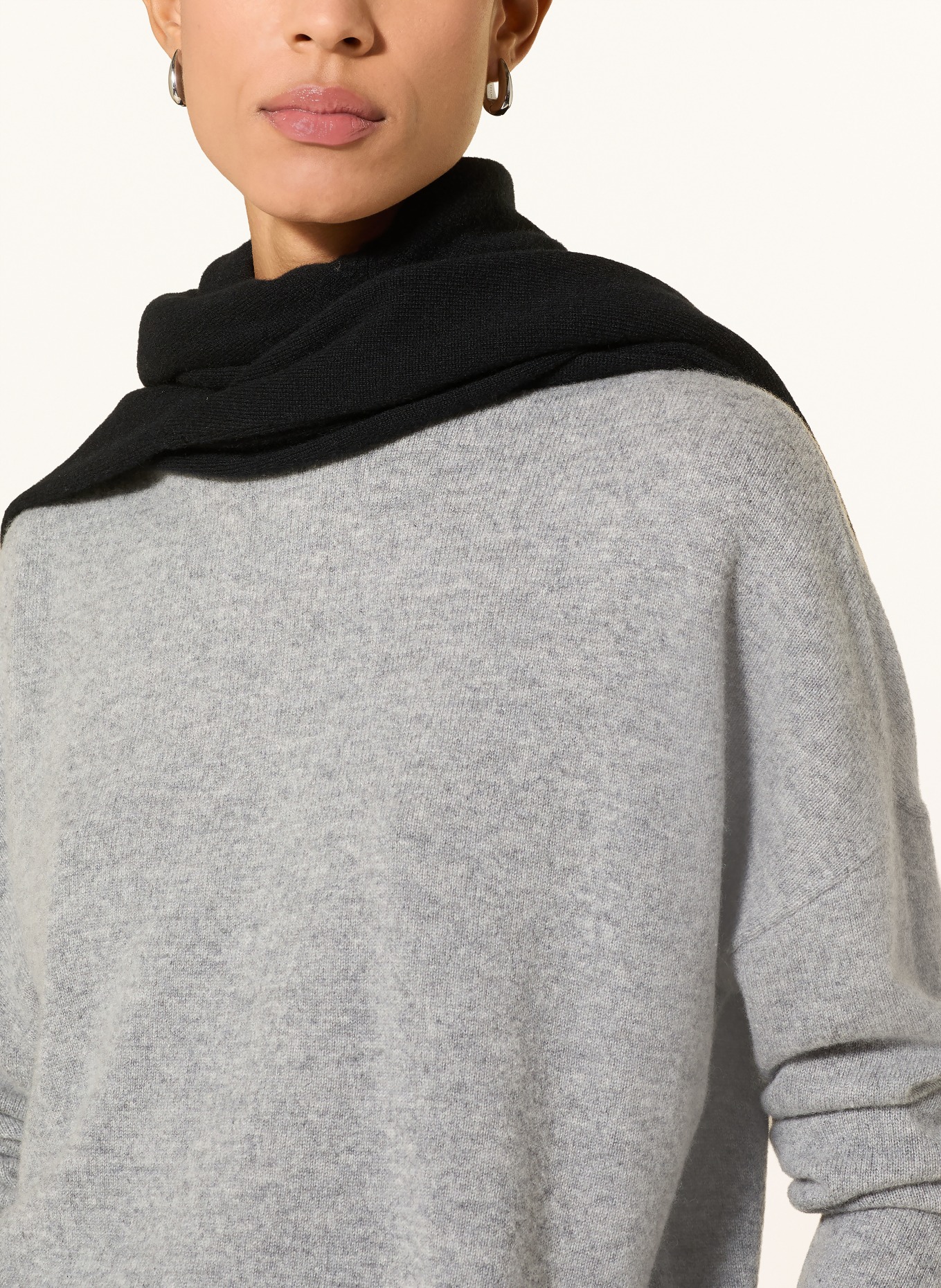 darling harbour Kasjmiertrui: GREY MELANGE