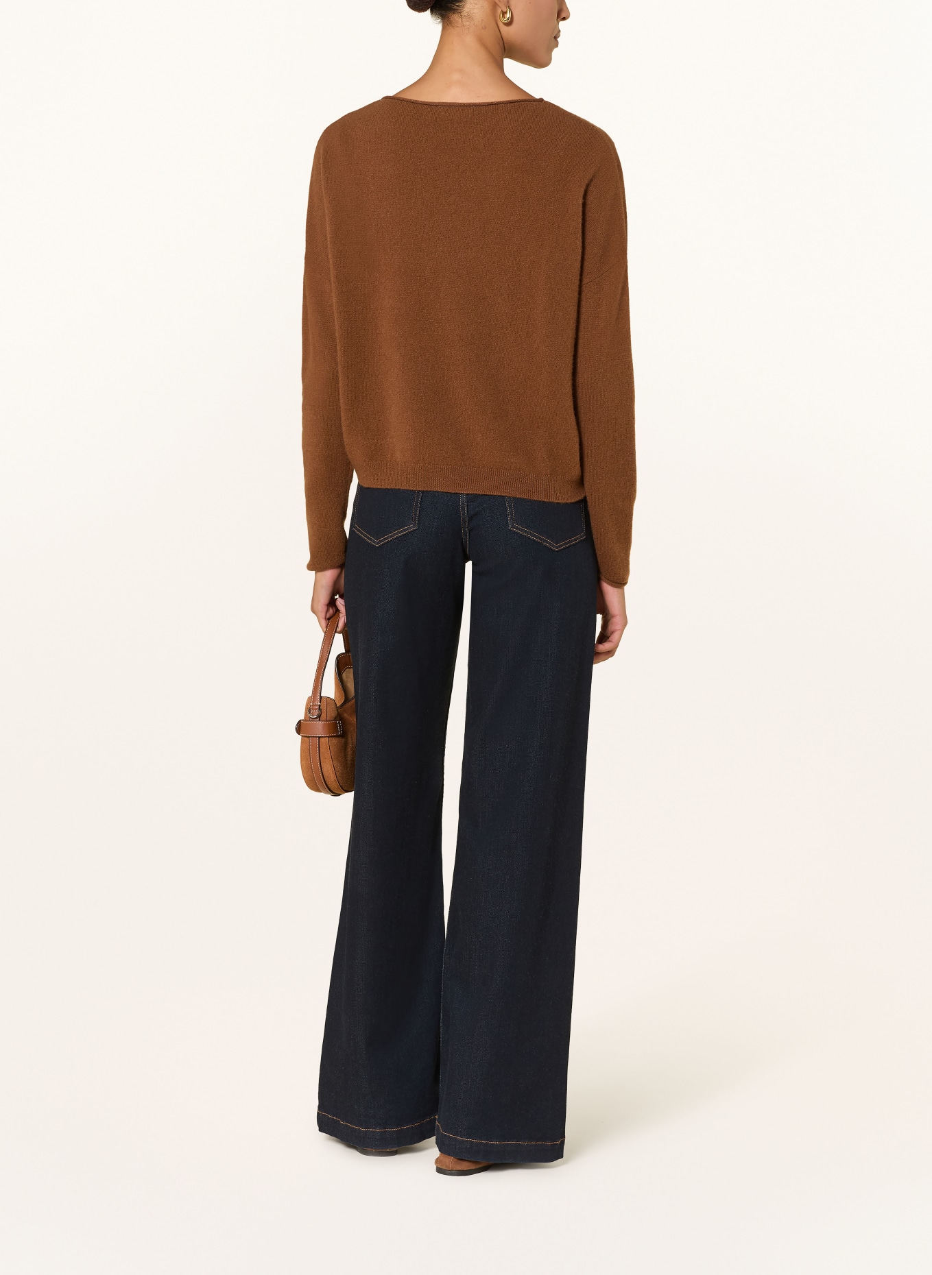 darling harbour Cashmere sweater: TOFFEE