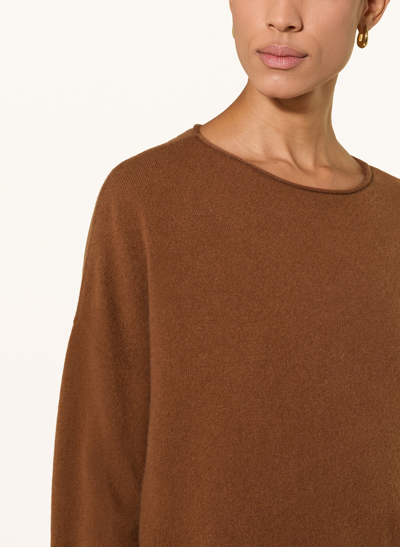 darling harbour Cashmere sweater: TOFFEE
