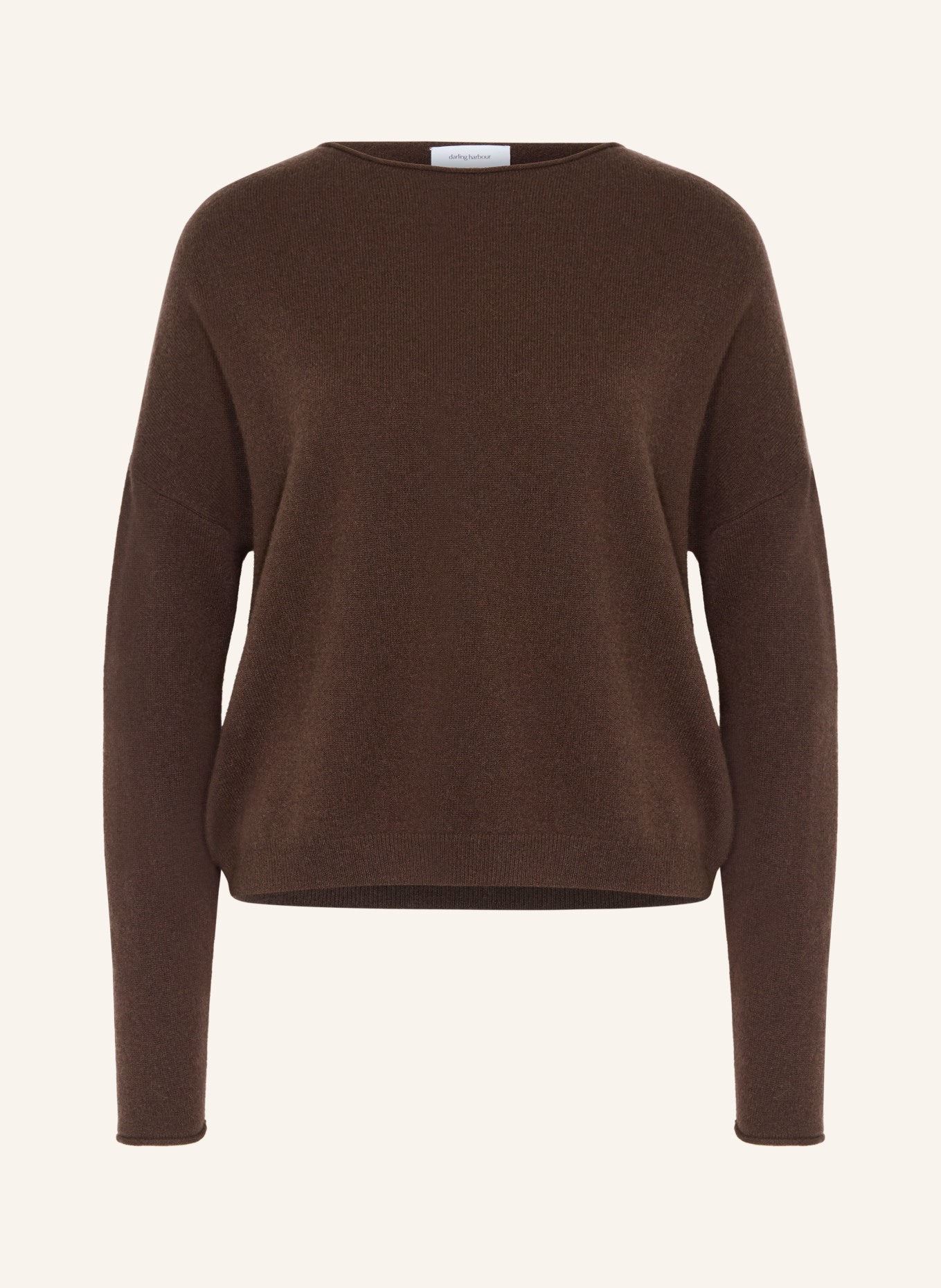 darling harbour Cashmere sweater: DARK BROWN