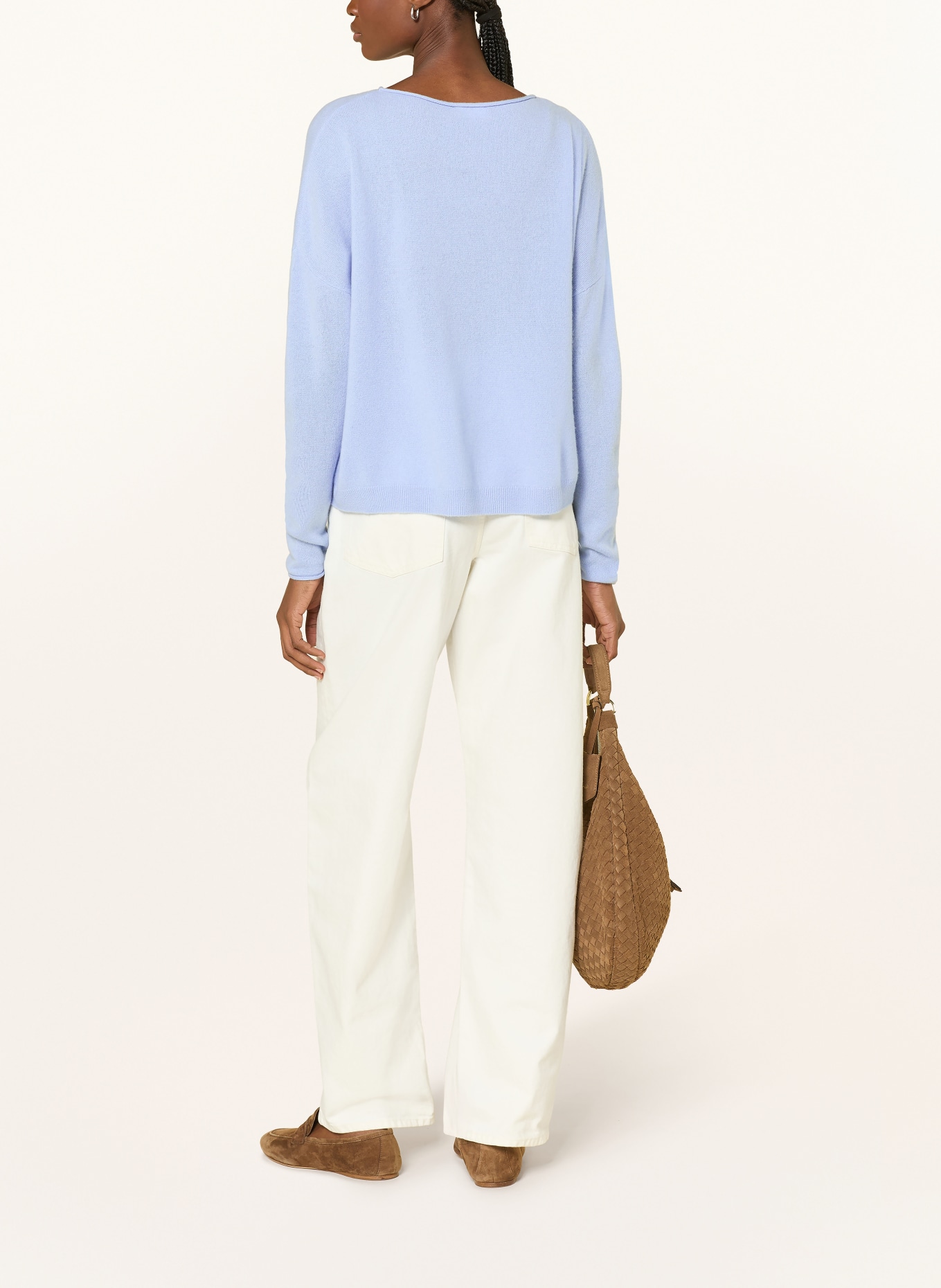 darling harbour Kasjmiertrui: corn flower blue