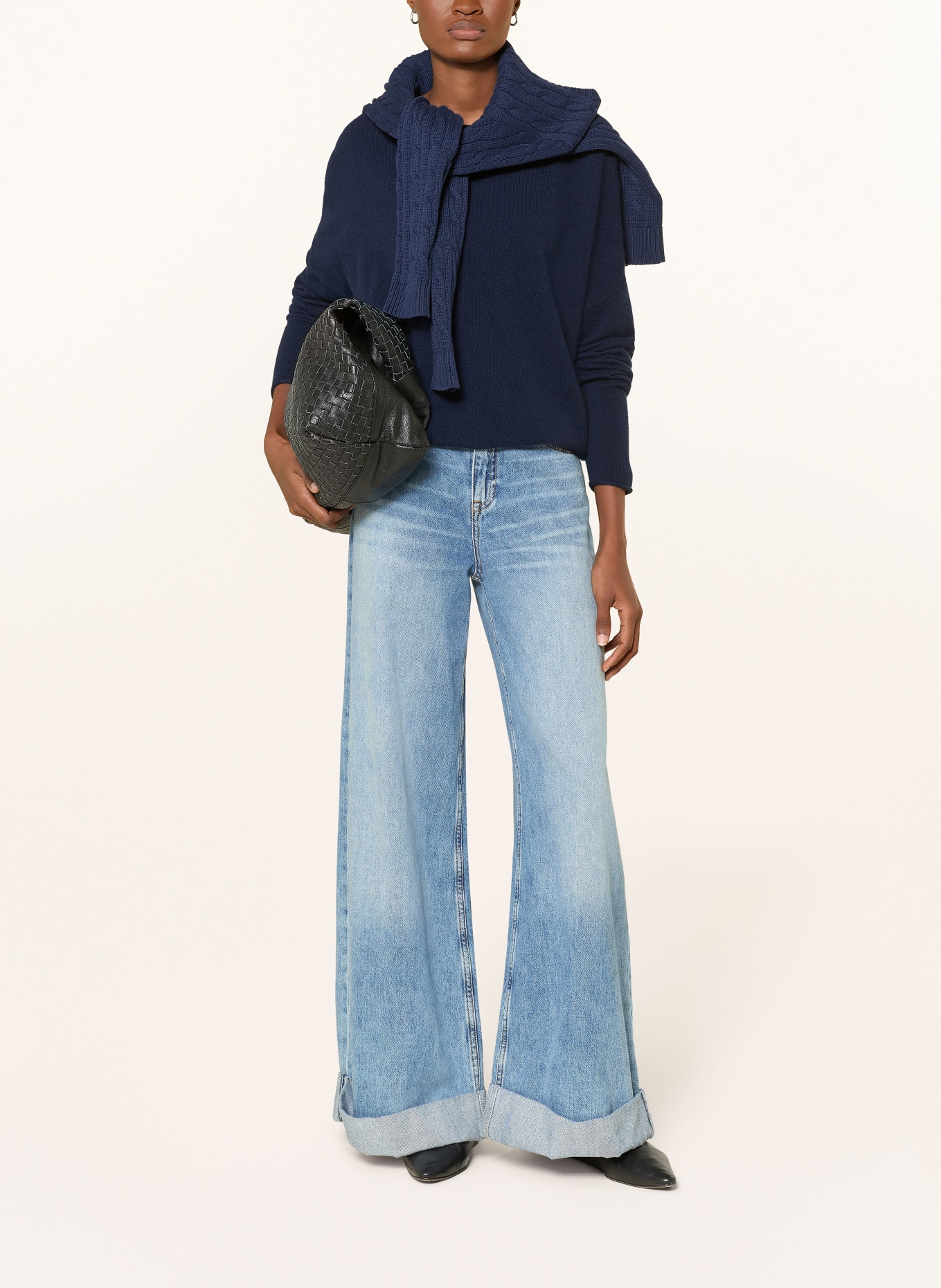darling harbour Cashmere sweater: NAVY