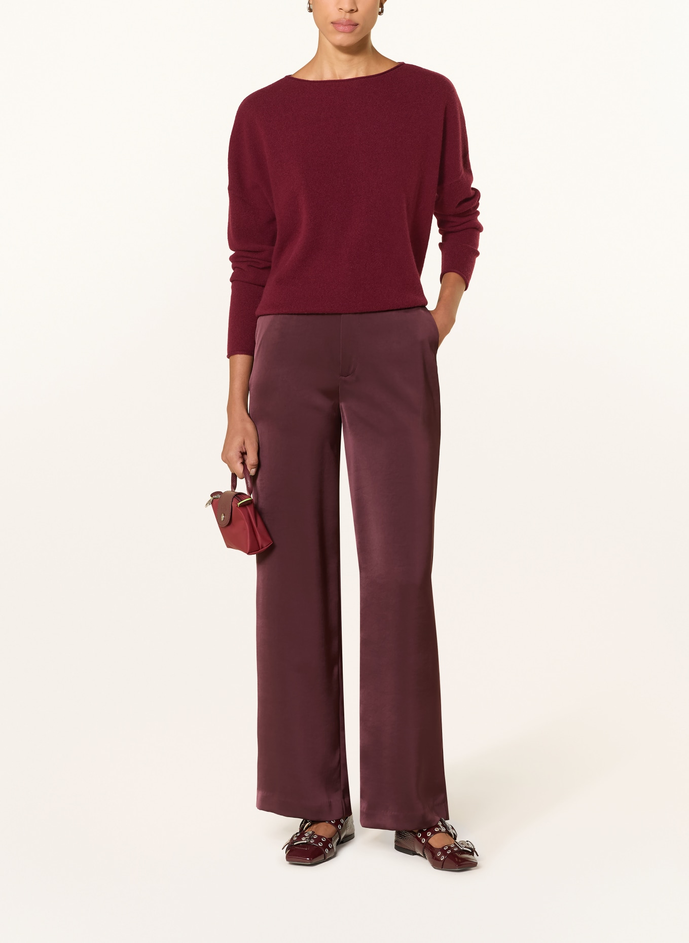 darling harbour Cashmere sweater: BORDEAUX