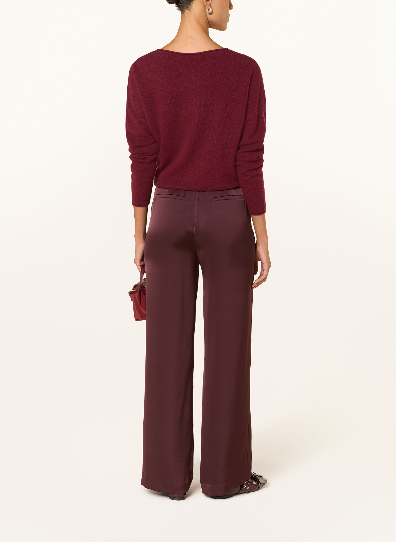 darling harbour Cashmere sweater: BORDEAUX
