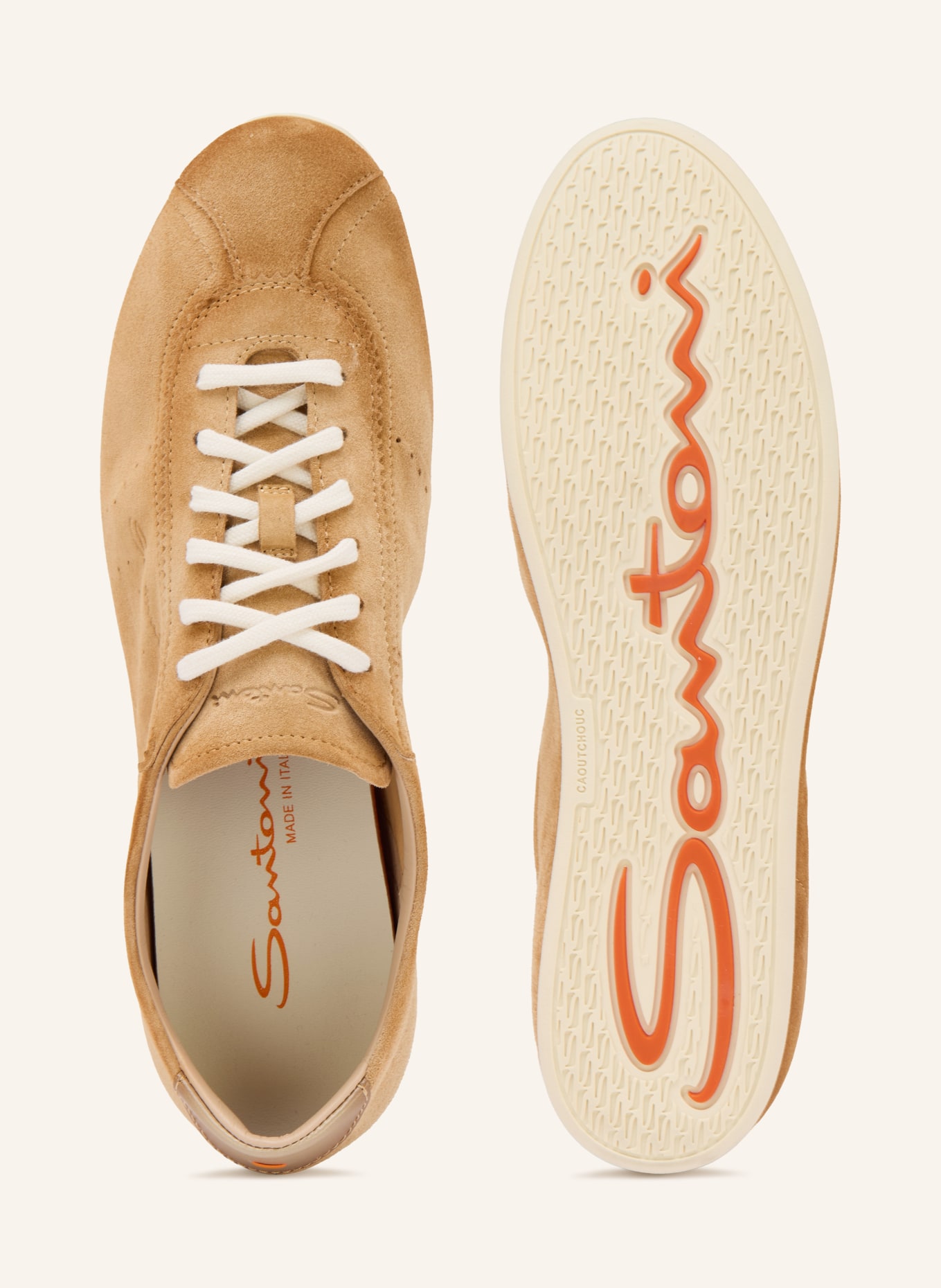 Santoni Trampki YORKER: BEŻOWY