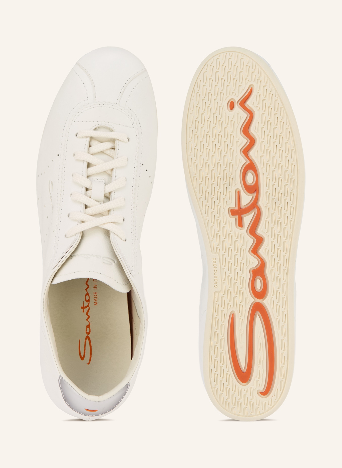 Santoni Sneaker YORKER: WEISS