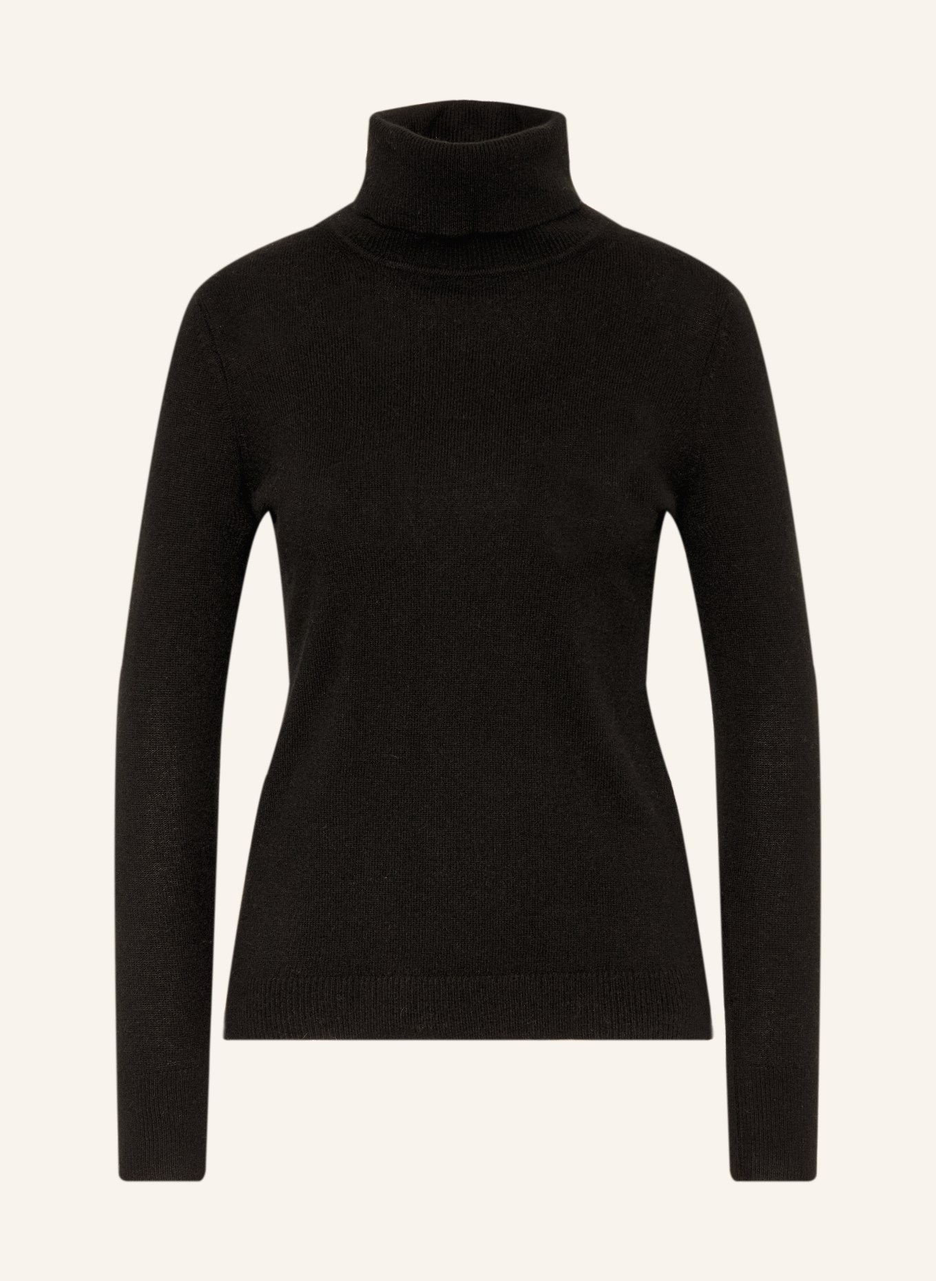 darling harbour Rollkragenpullover aus Cashmere: BLACK