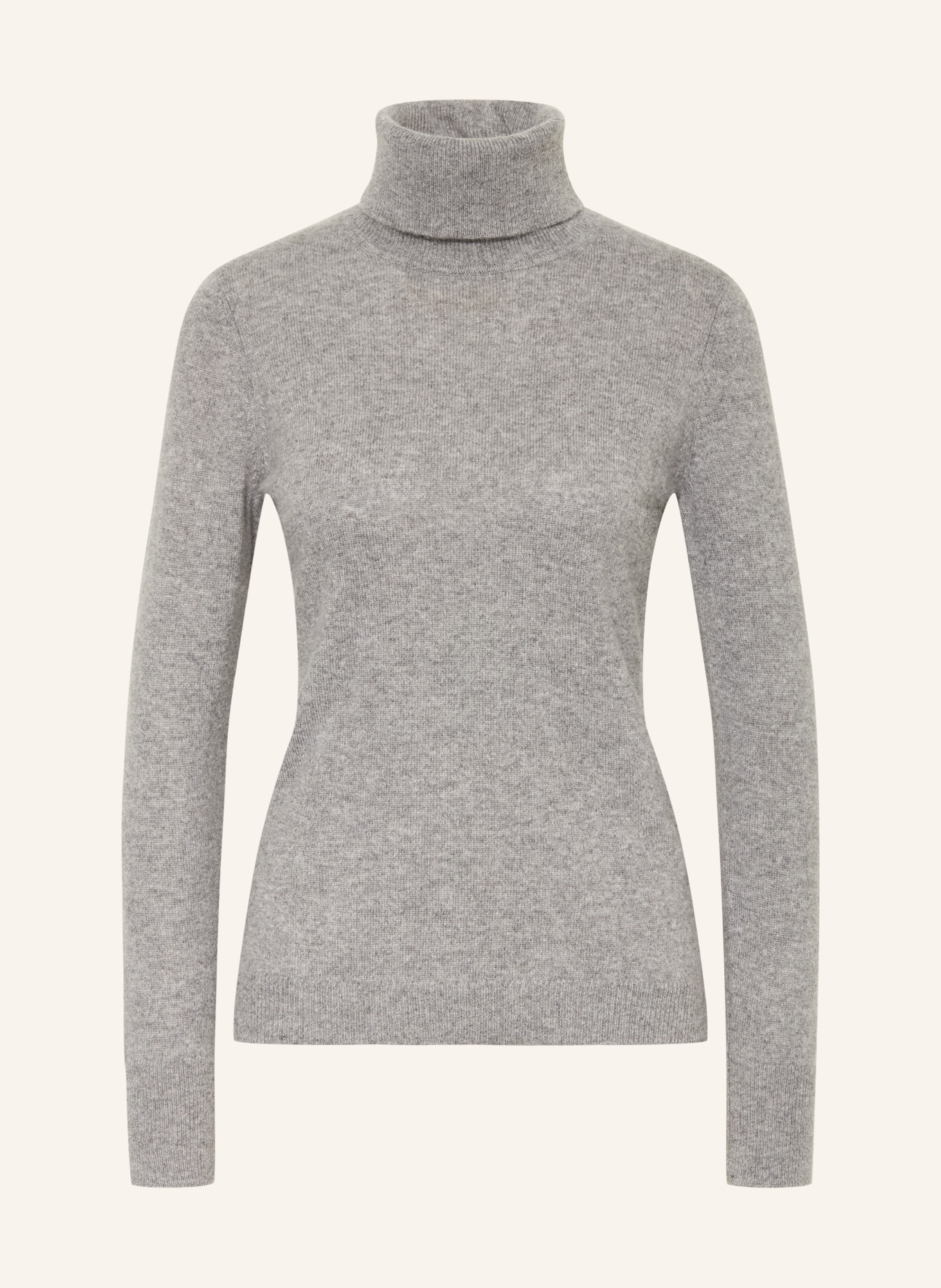 darling harbour Rollkragenpullover aus Cashmere: GREY MELANGE