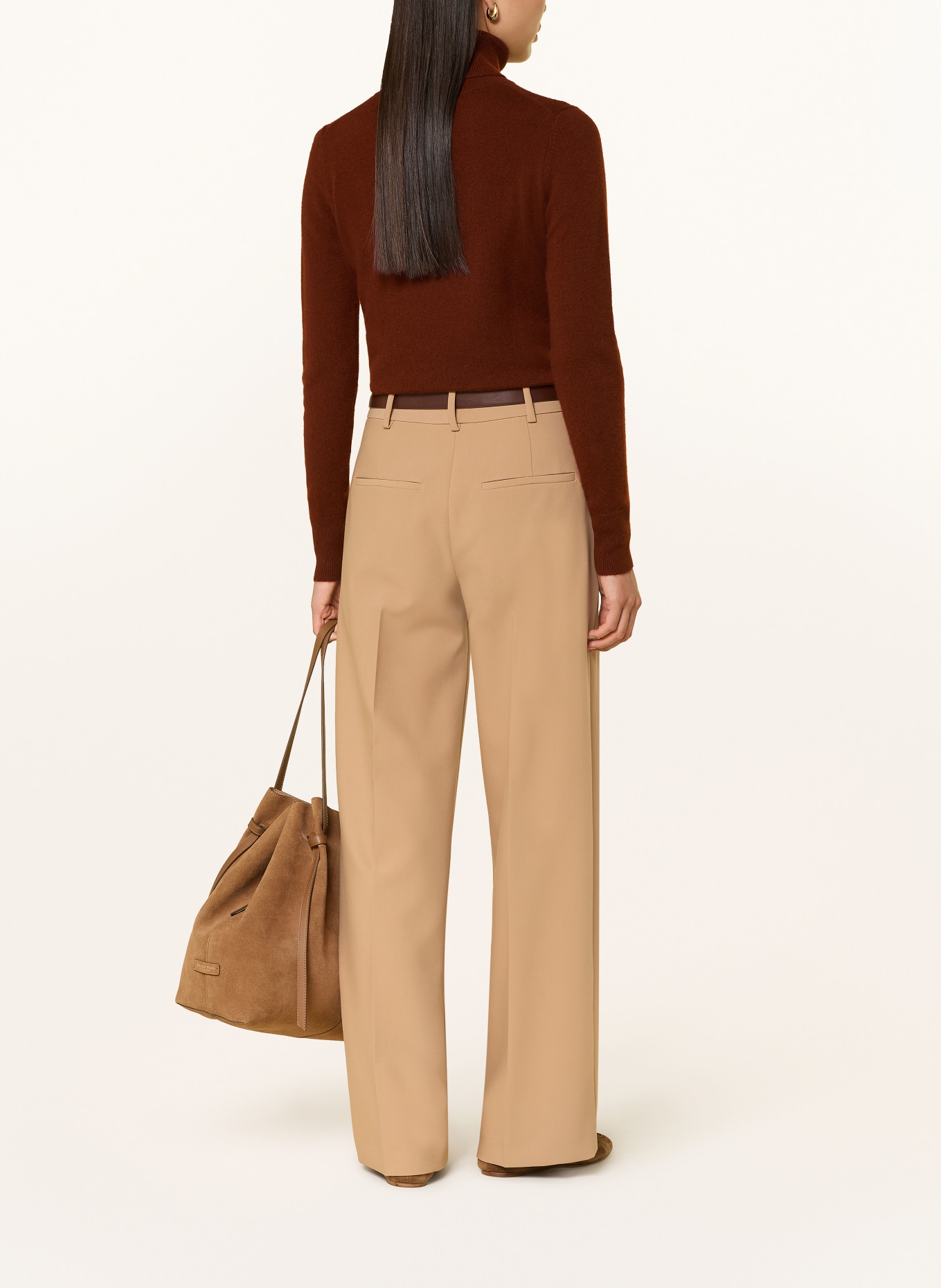 darling harbour Rollkragenpullover aus Cashmere: DUNKELROT