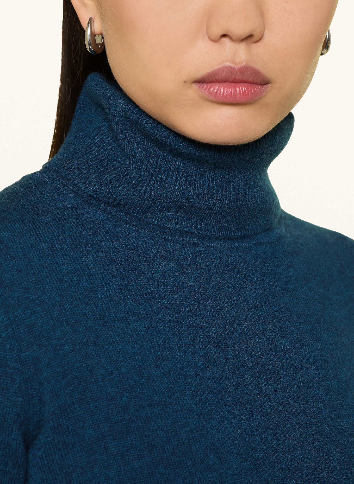 darling harbour Rollkragenpullover aus Cashmere: BLAU