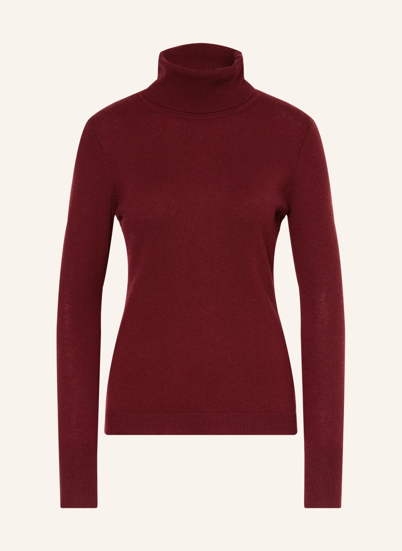 darling harbour Rollkragenpullover aus Cashmere: DUNKELROT