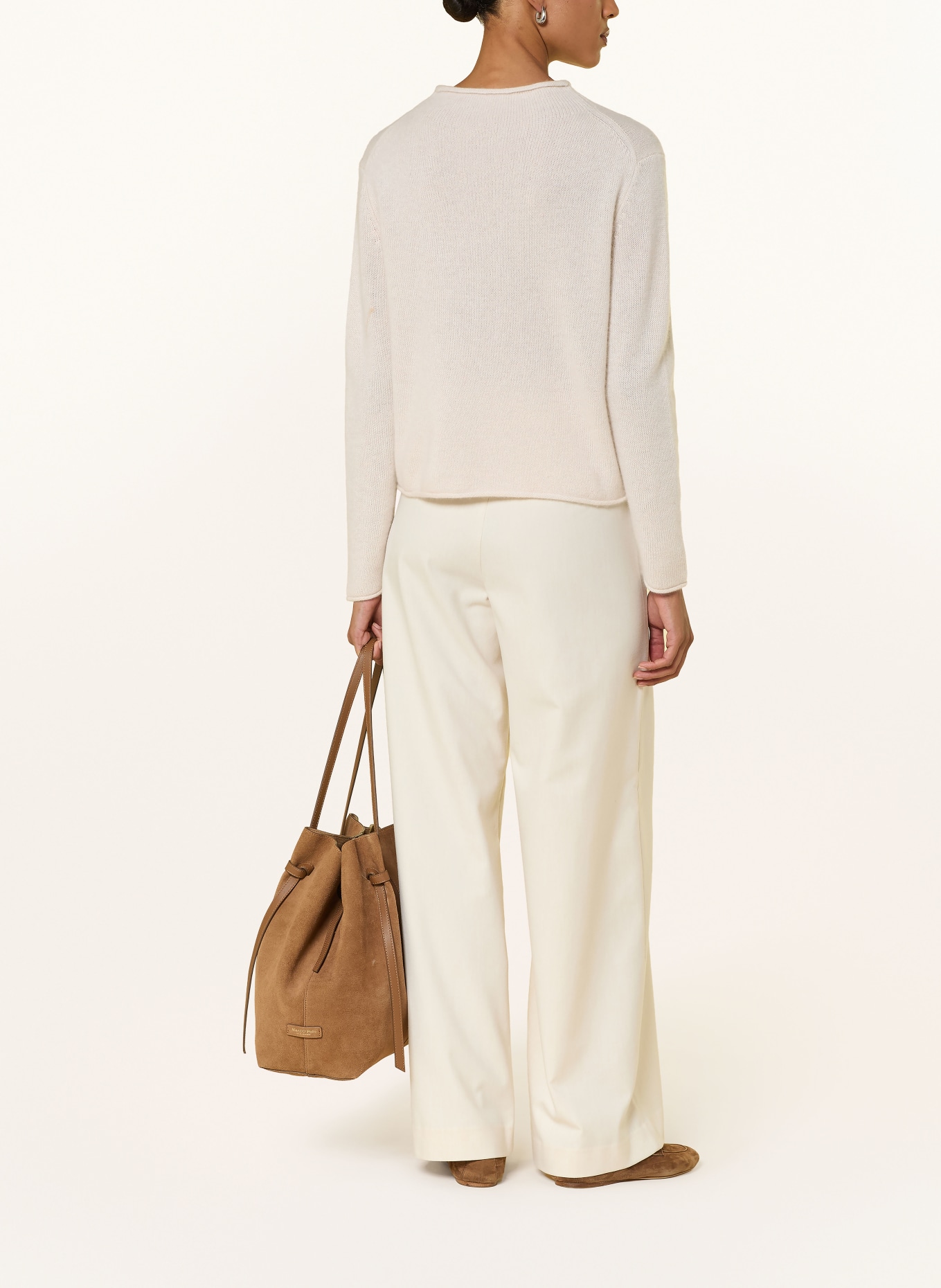 darling harbour Cashmere-Pullover: Oat Melange